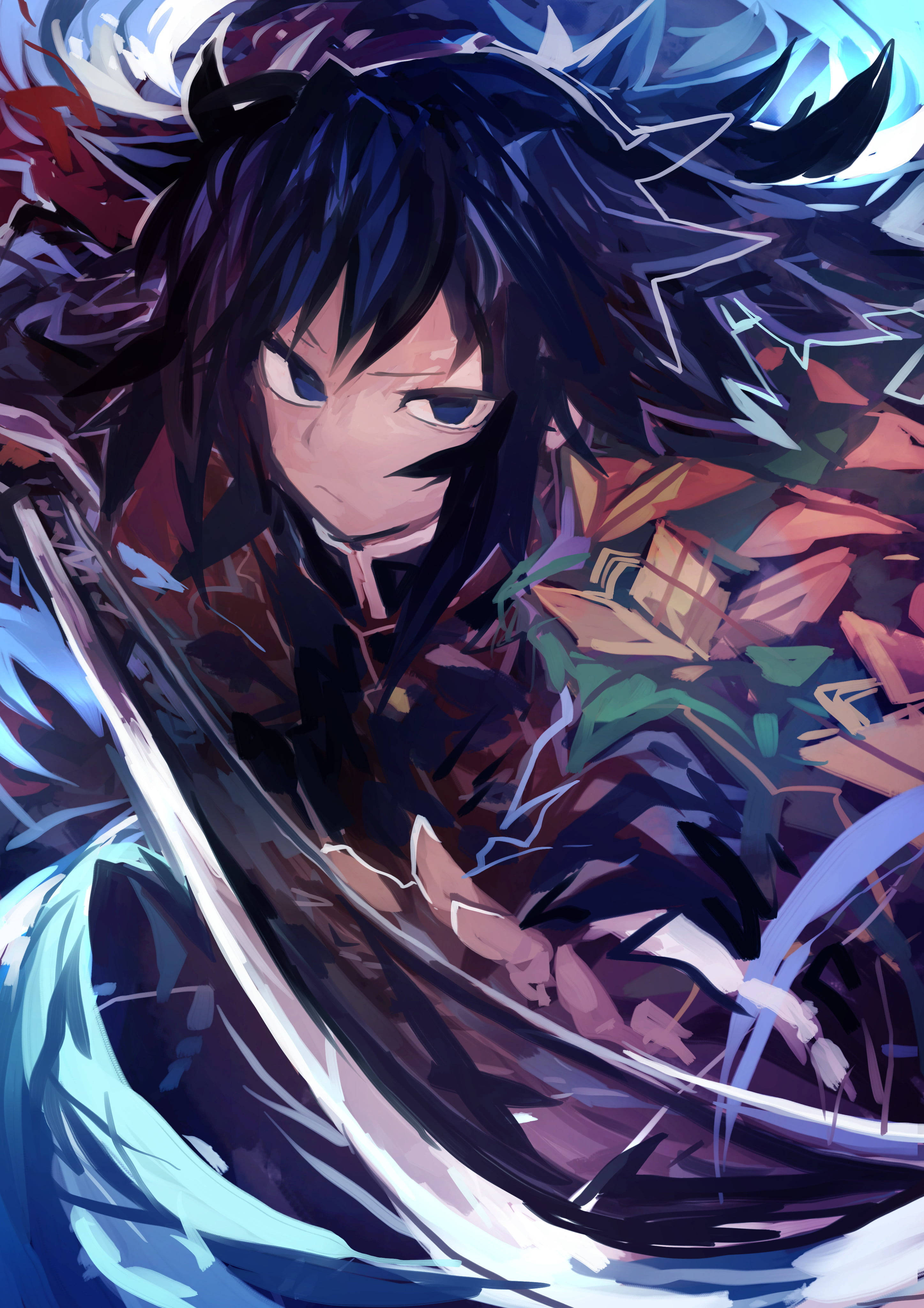 Giyu Tomioka, 4K, iPhone 11, 4K Phone Wallpaper