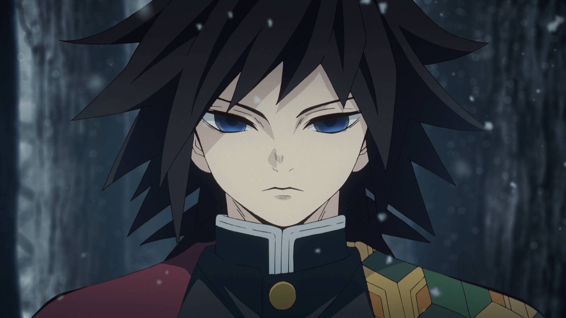 Giyuu Tomioka, spiky black hair, blue eyes, Full HD Desktop Wallpaper