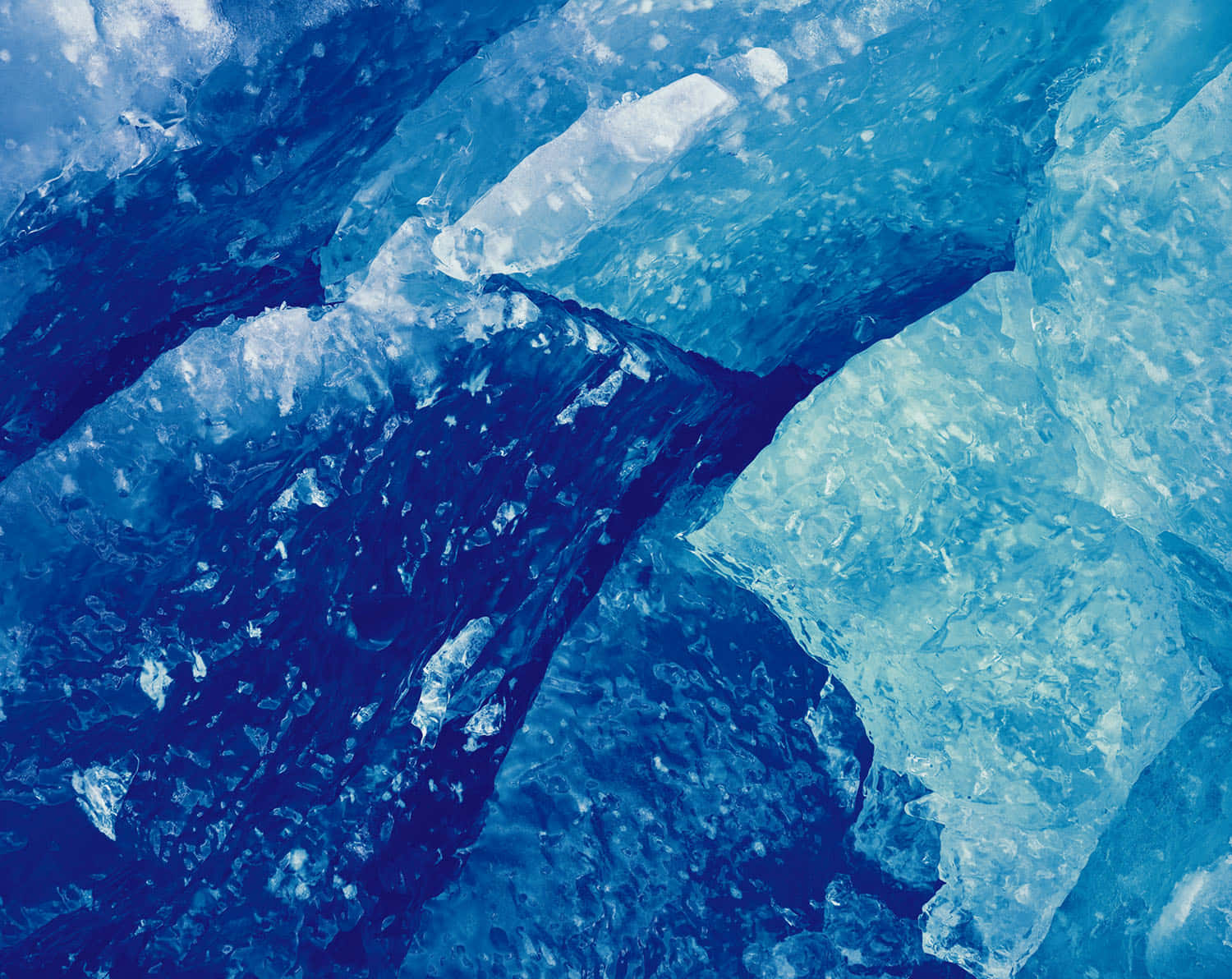 Glacial, blue ice, translucent textures, HD Desktop Wallpaper