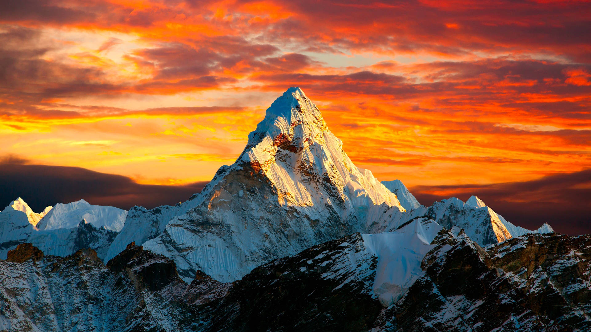 Windows 11, 4K, glacier mountain, Full HD Desktop Wallpaper
