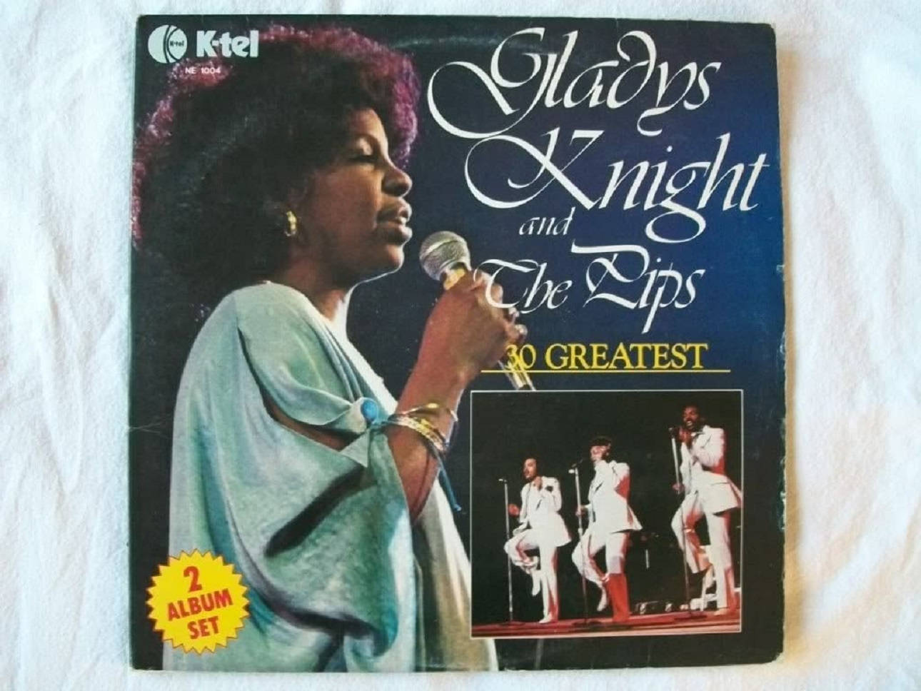 Gladys Knight And The Pips, teal robe, vintage album cover, HD Desktop Wallpaper