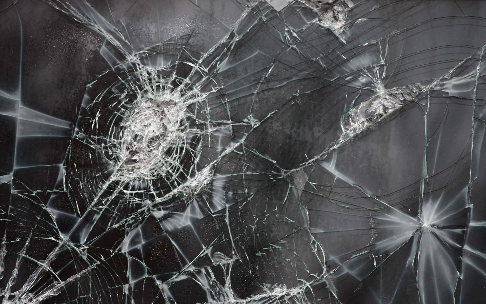 shattered glass, intricate cracks, impact points, Full HD Desktop Wallpaper