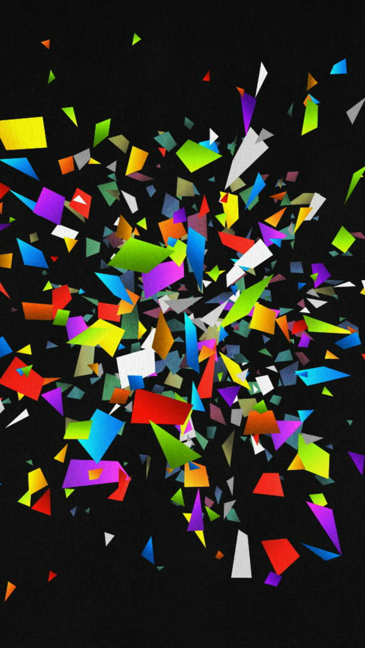 broken glass, rainbow glass, geometric shards, HD Phone Wallpaper