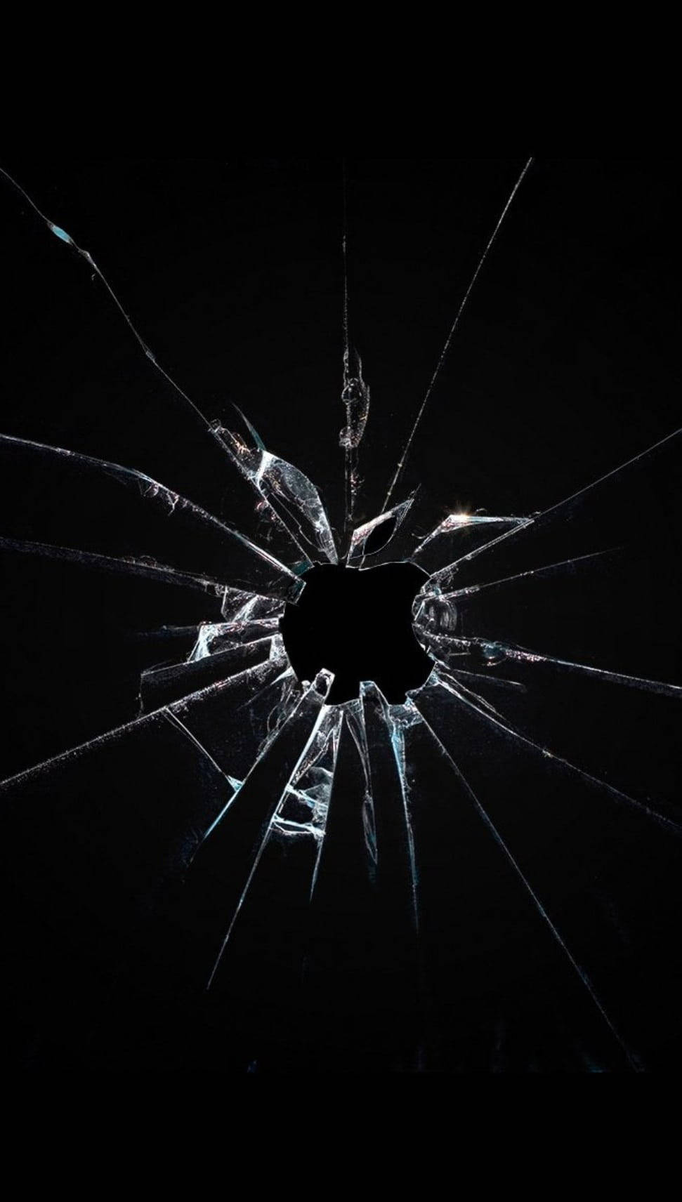 broken glass, black background, shattered glass surface, HD Phone Wallpaper