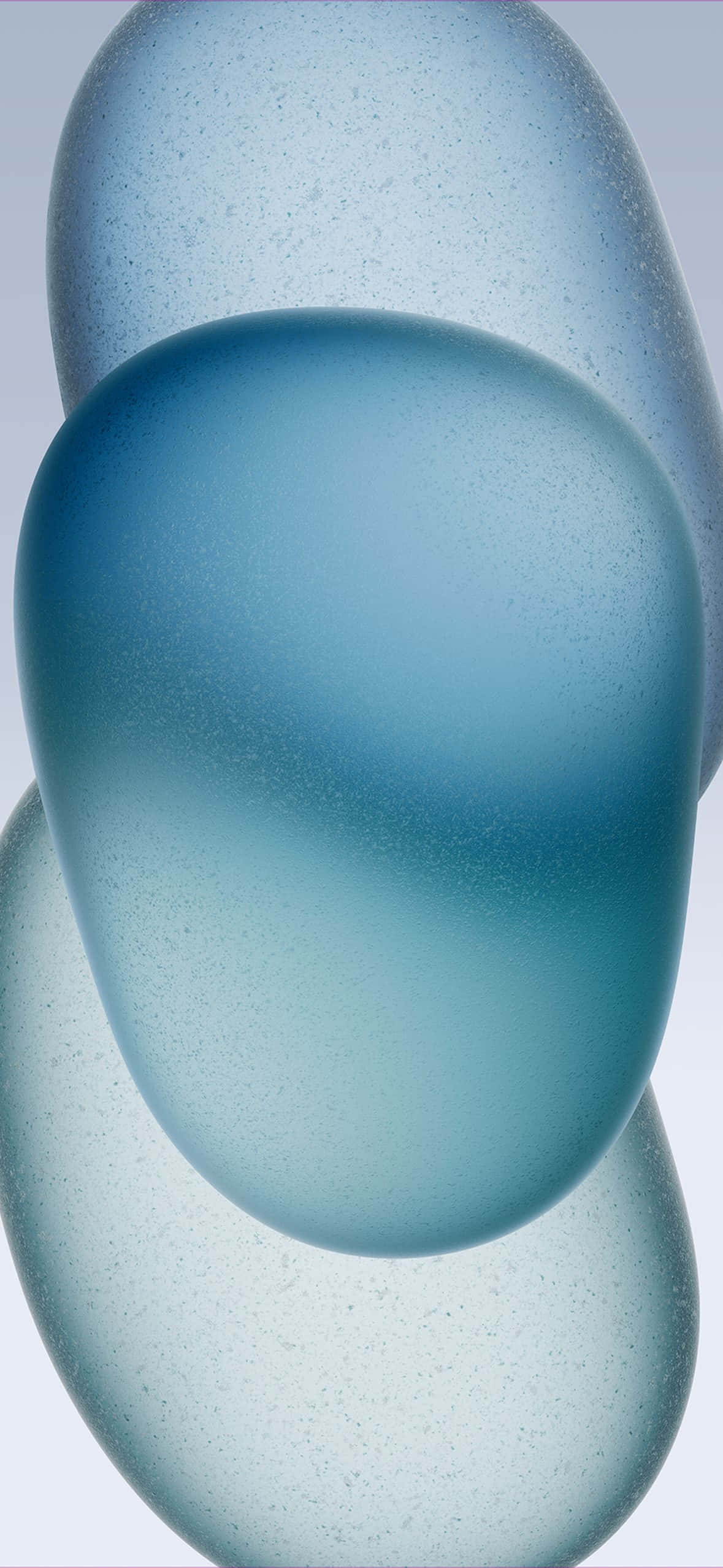 abstract blue glass art, translucent blue glass orbs, speckled texture, Full HD Phone Wallpaper