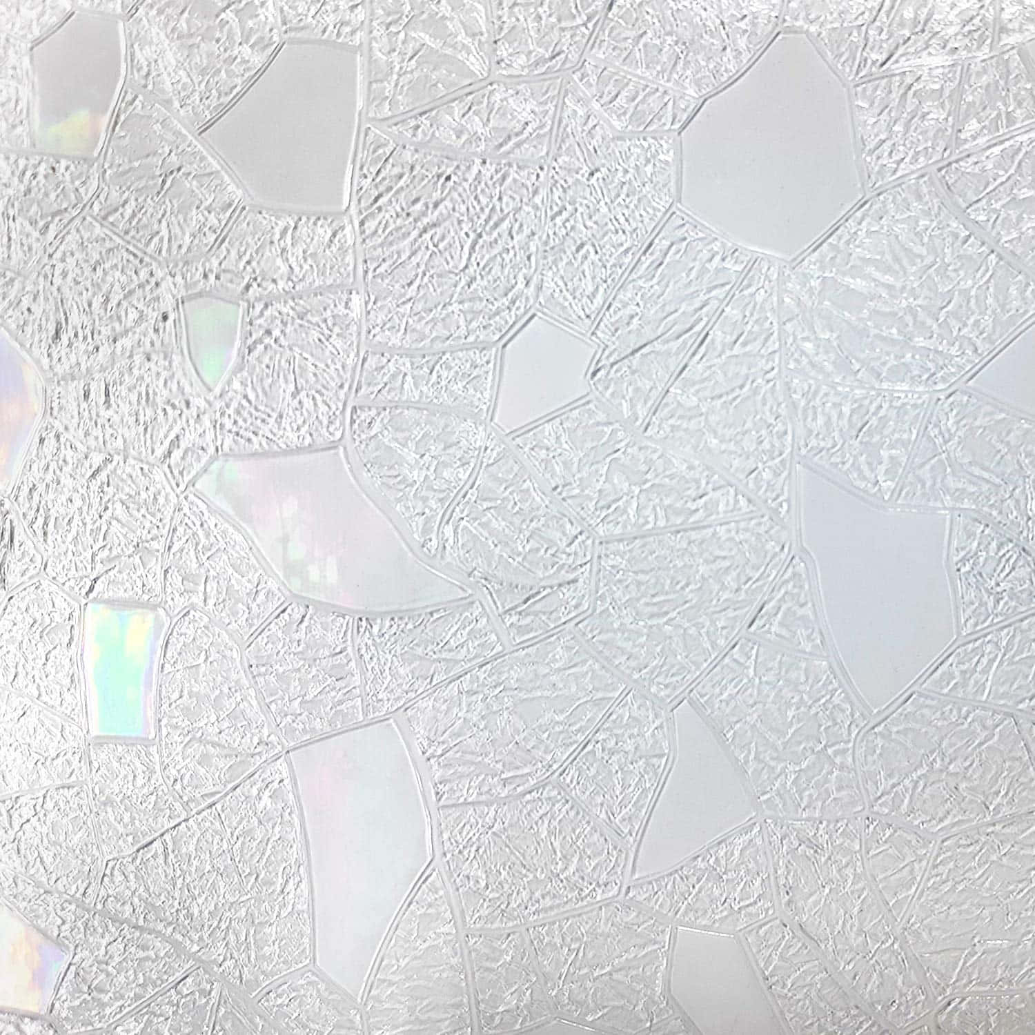 cracked ice glass texture, white mosaic surface, iridescent glass fragments, HD Desktop Wallpaper