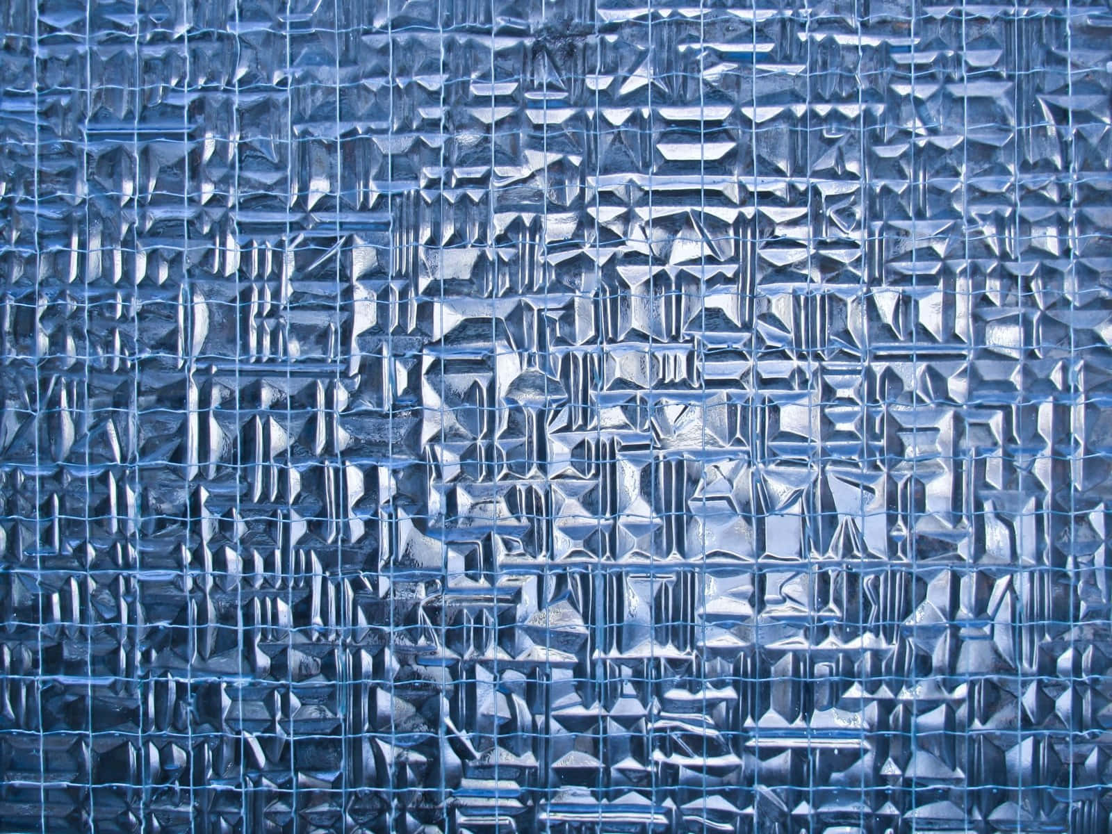 textured blue glass, geometric facets, cool abstract pattern, HD Desktop Wallpaper