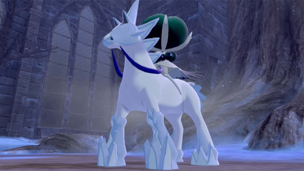 Glastrier, ice horse, white, HD Desktop Wallpaper