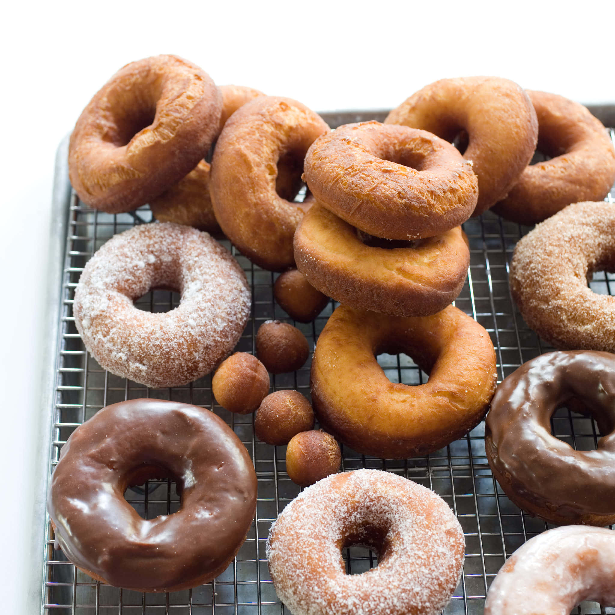 Glazed Donut, chocolate glaze, sugar coating, Full HD Desktop Wallpaper