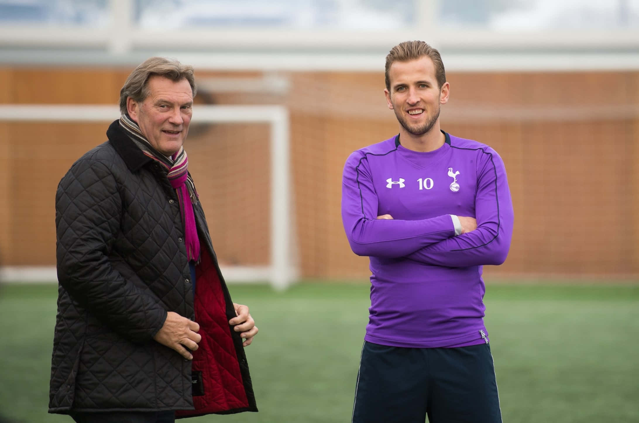 Glenn Hoddle, purple training kit, black quilted jacket, Full HD Desktop Wallpaper