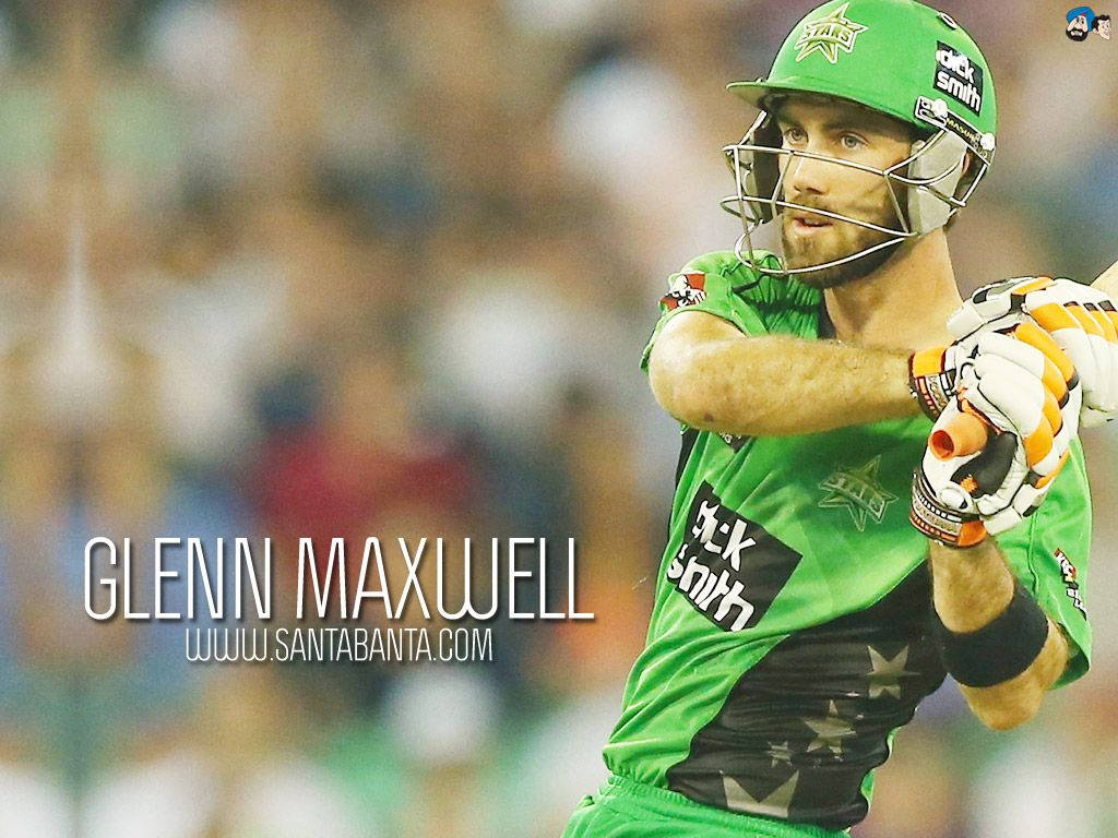 Glenn Maxwell, green uniform, cricket player, SD Desktop Wallpaper