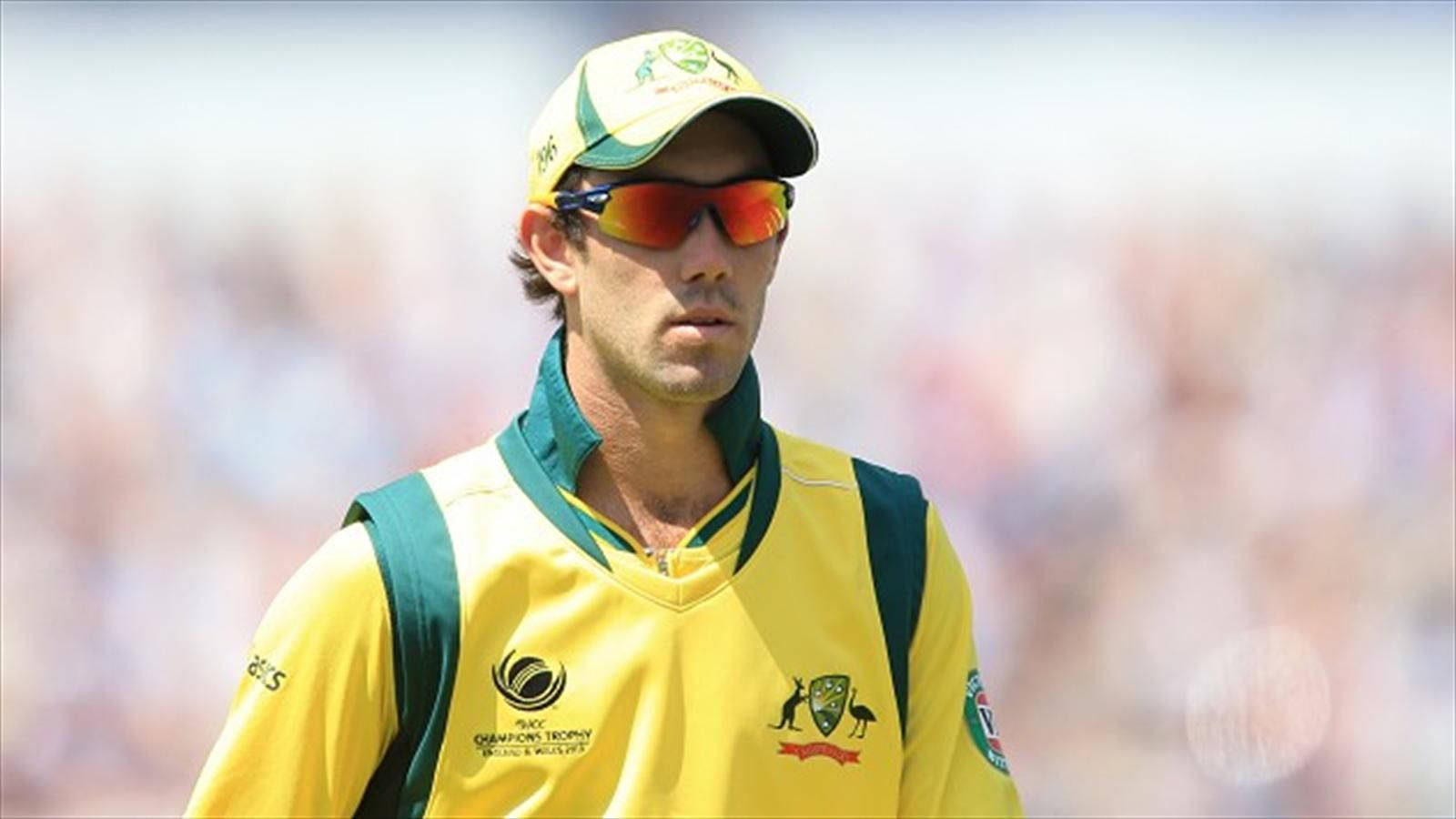 Glenn Maxwell, yellow green uniform, cap, HD Desktop Wallpaper