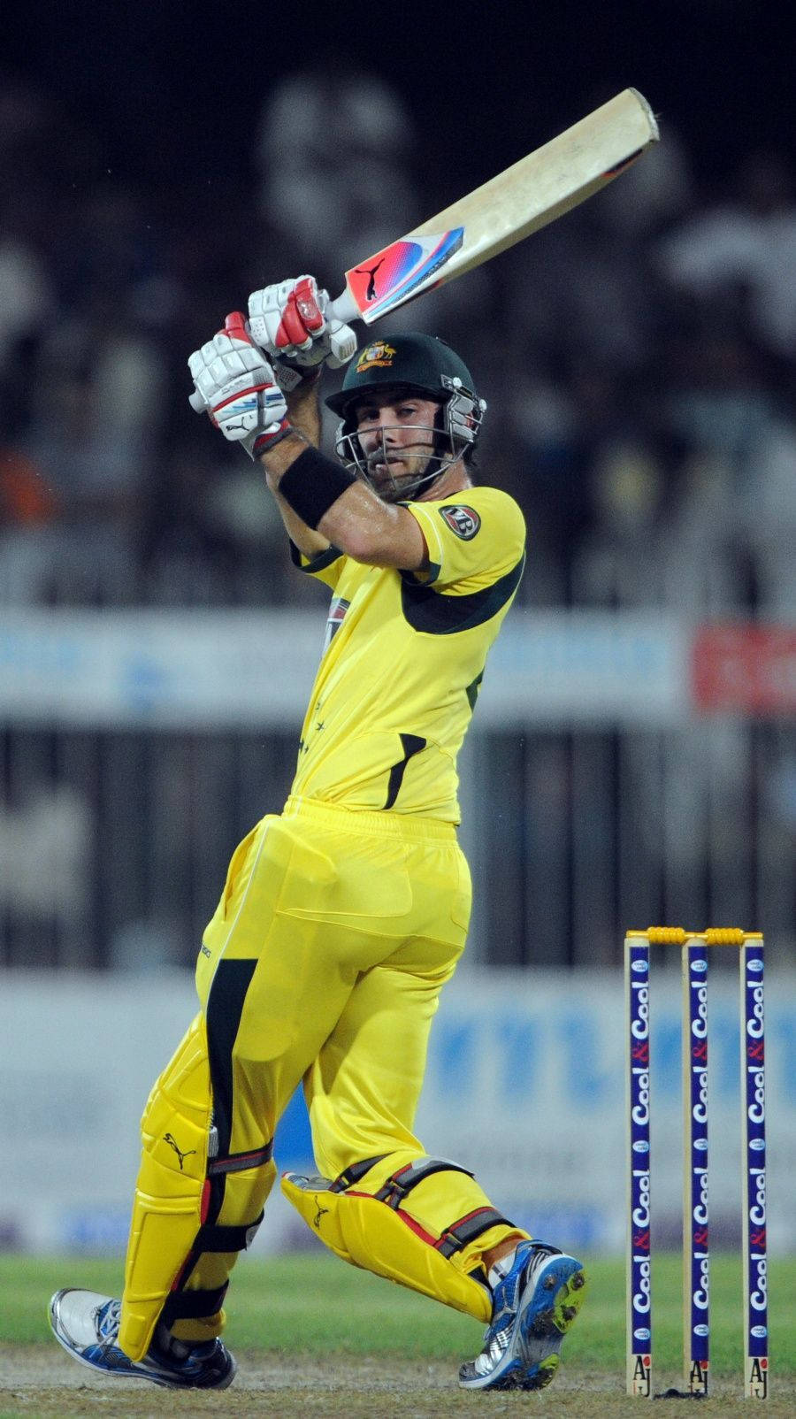 Glenn Maxwell, cricket batsman, bright yellow uniform, HD Phone Wallpaper