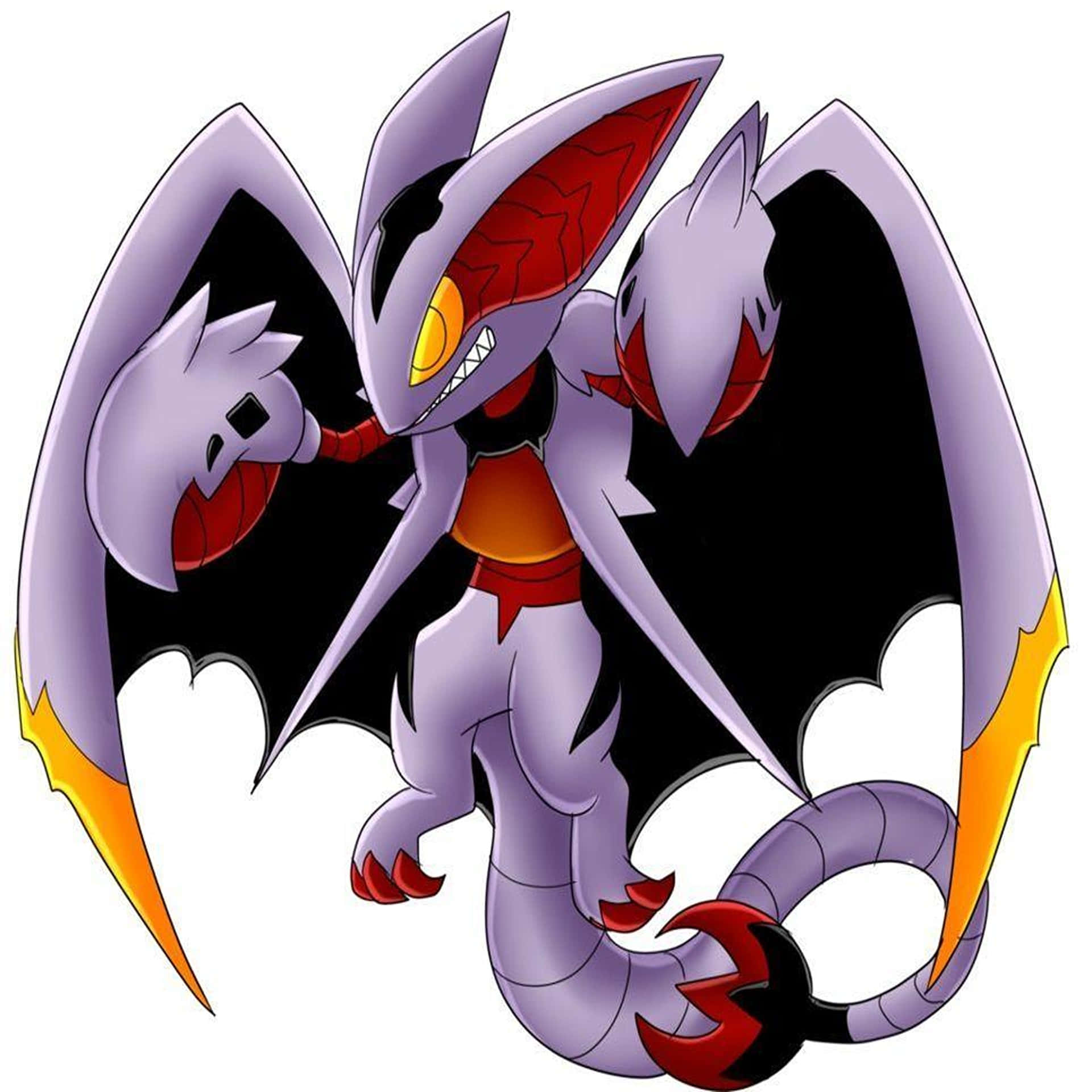 Gligar, purple, black wings, Full HD Desktop Wallpaper