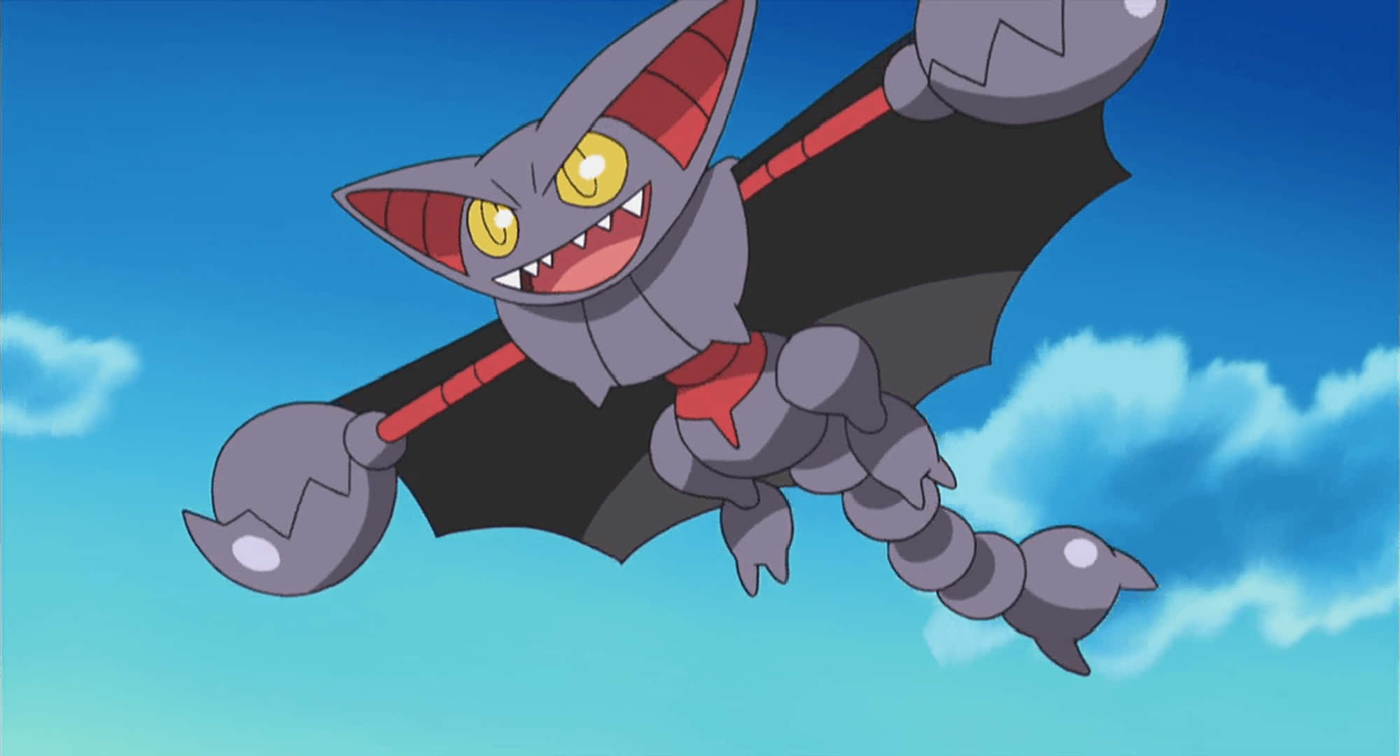 Gligar, gray body, red accents, Full HD Desktop Wallpaper