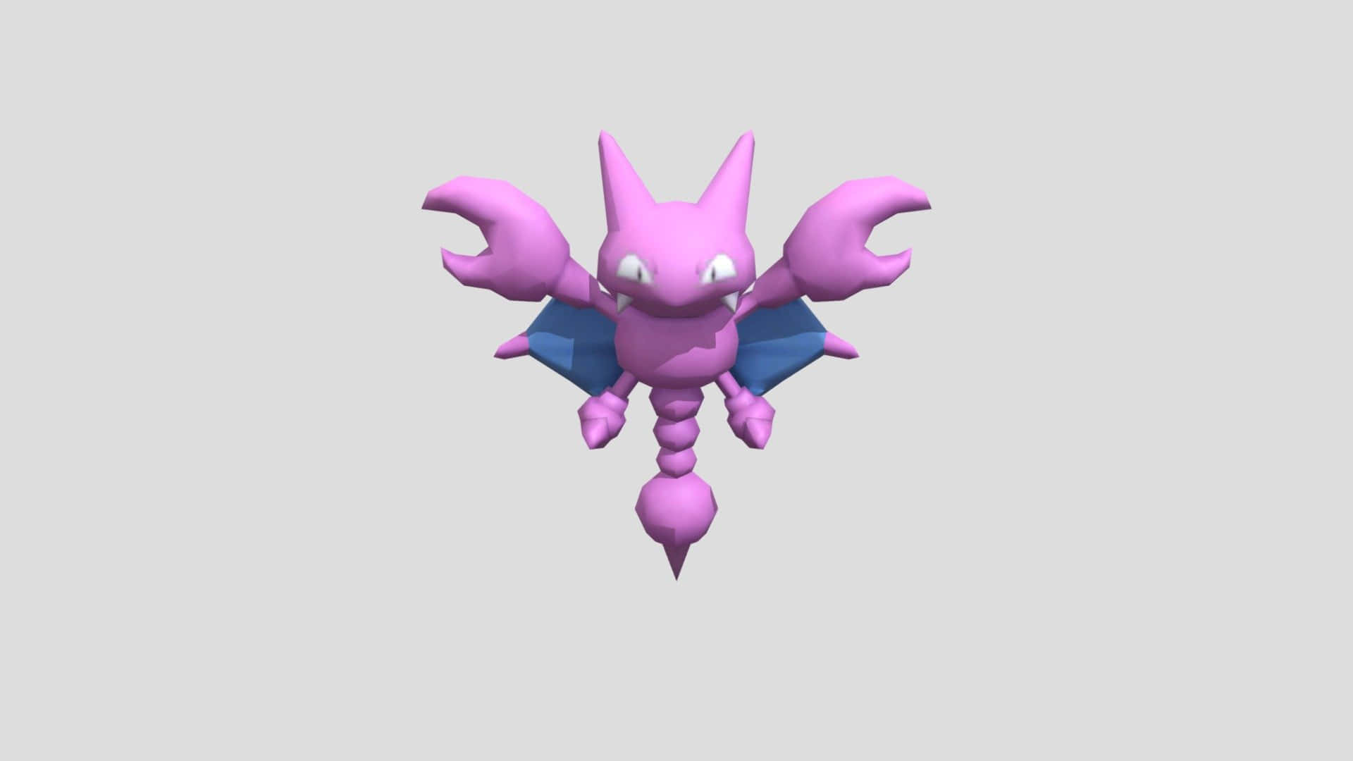 Gligar, pink, 3d-rendered, Full HD Desktop Wallpaper