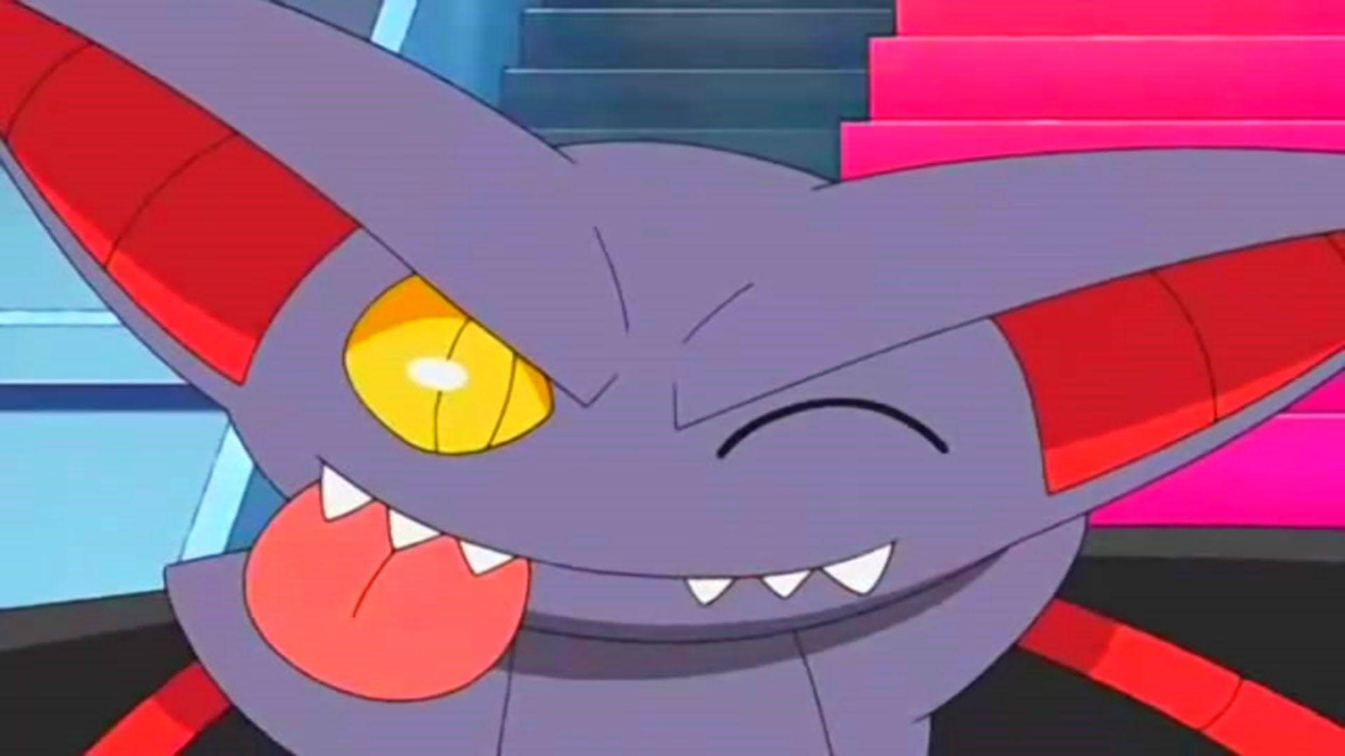 Gliscor, purple, red-tipped ears, Full HD Desktop Wallpaper