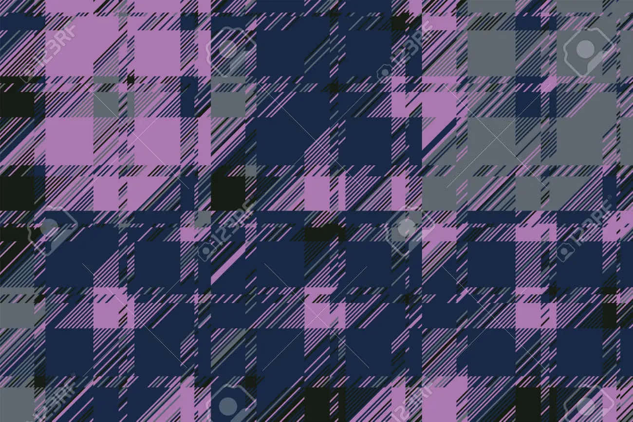 Glitch Effect, checkered, dark blue, HD Desktop Wallpaper