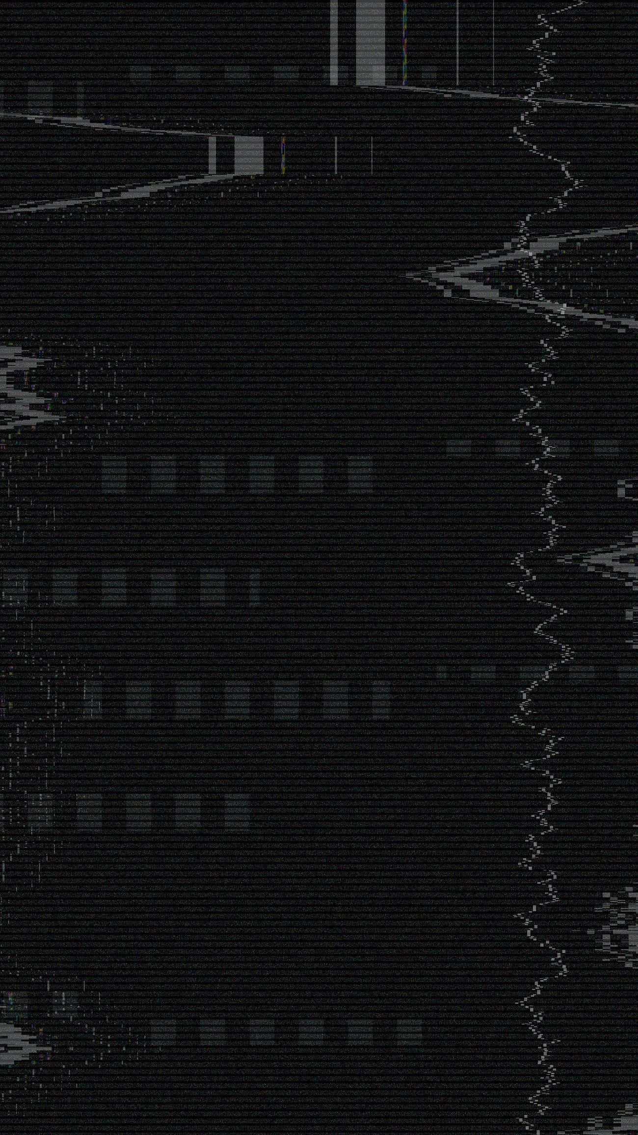 black glitch, glitch art, distorted digital noise, Full HD Phone Wallpaper