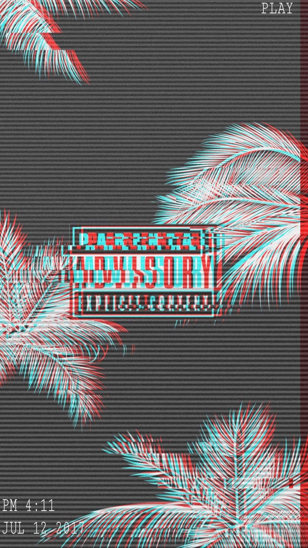 Glitch Effect, Vibrant red, Cyan, Full HD Phone Wallpaper