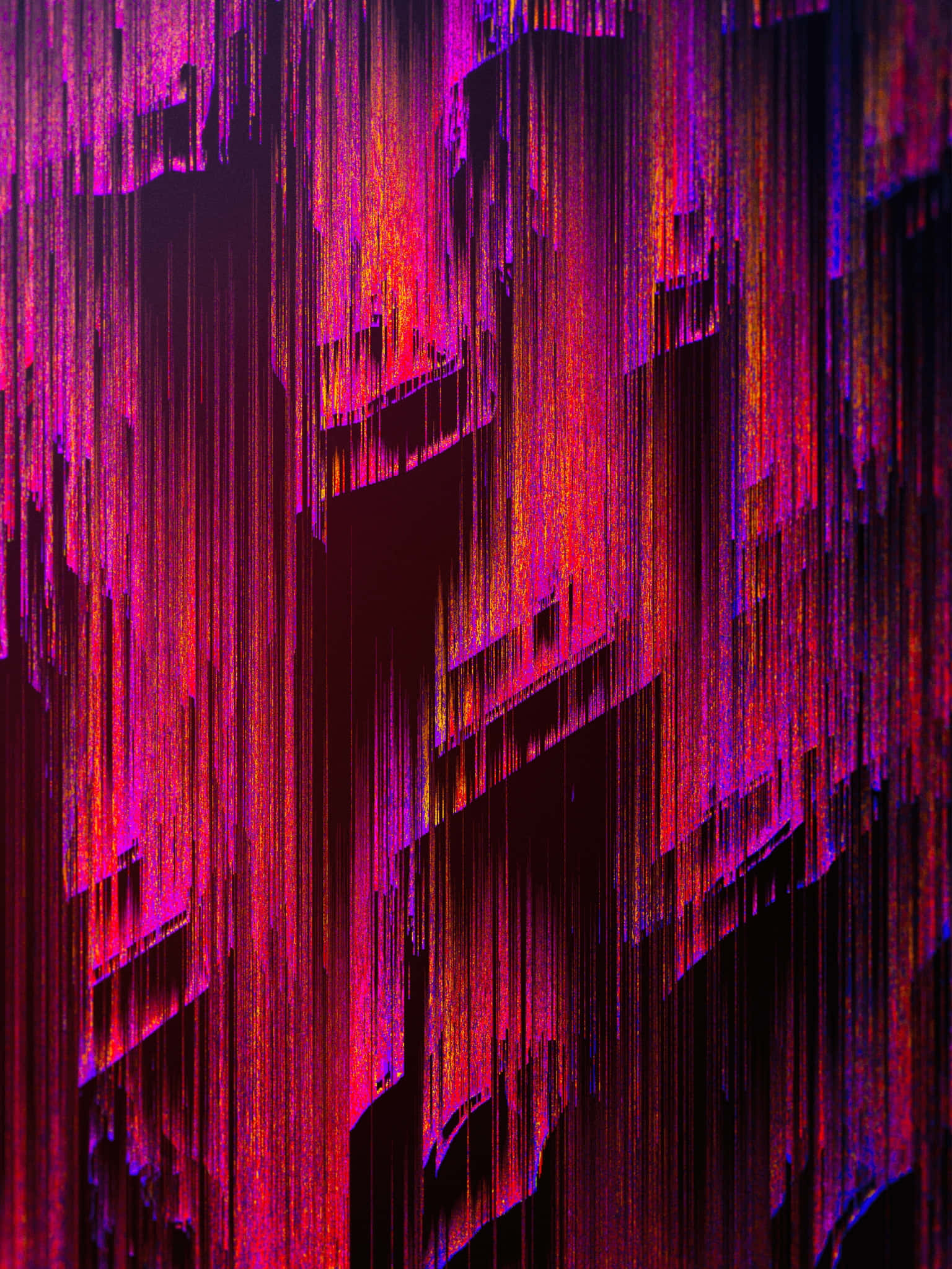 glitch effect, magenta, crimson, Full HD Phone Wallpaper