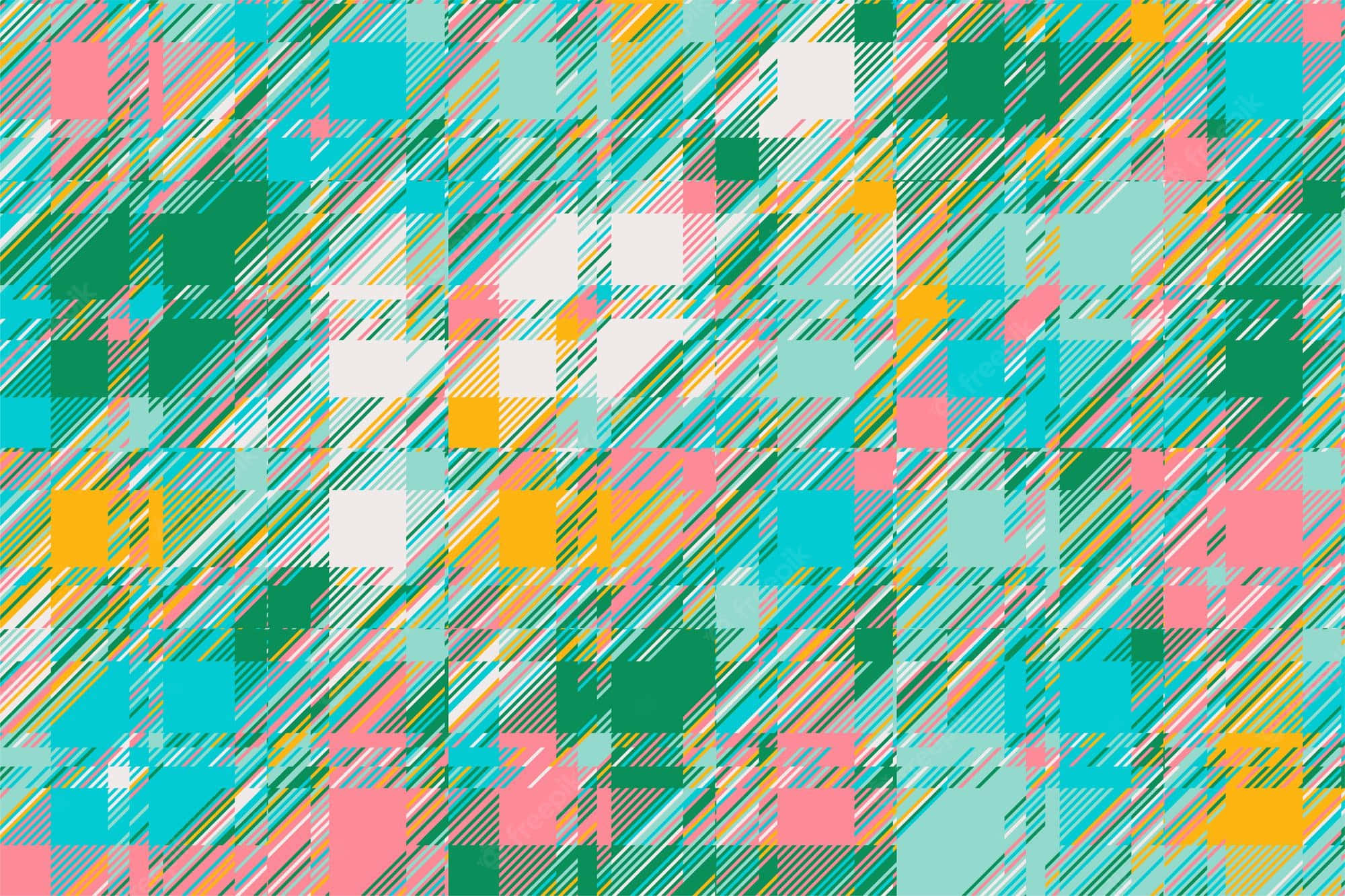 Glitch Effect, teal, pink, Full HD Desktop Wallpaper
