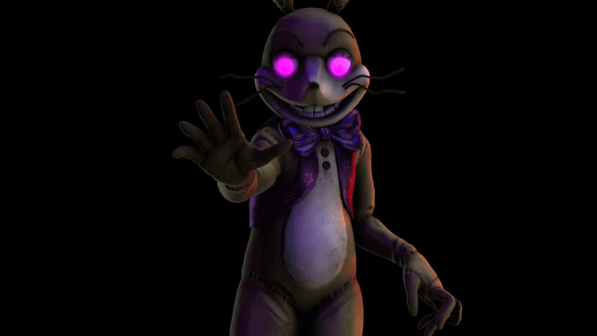 Glitchtrap, five nights at freddy's, purple bunny animatronic, Full HD Desktop Wallpaper