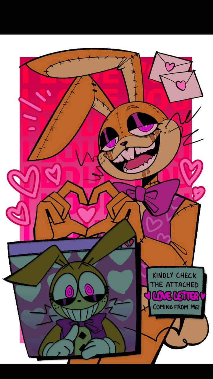 Glitchtrap, purple eyes, cartoon bunny, HD Phone Wallpaper