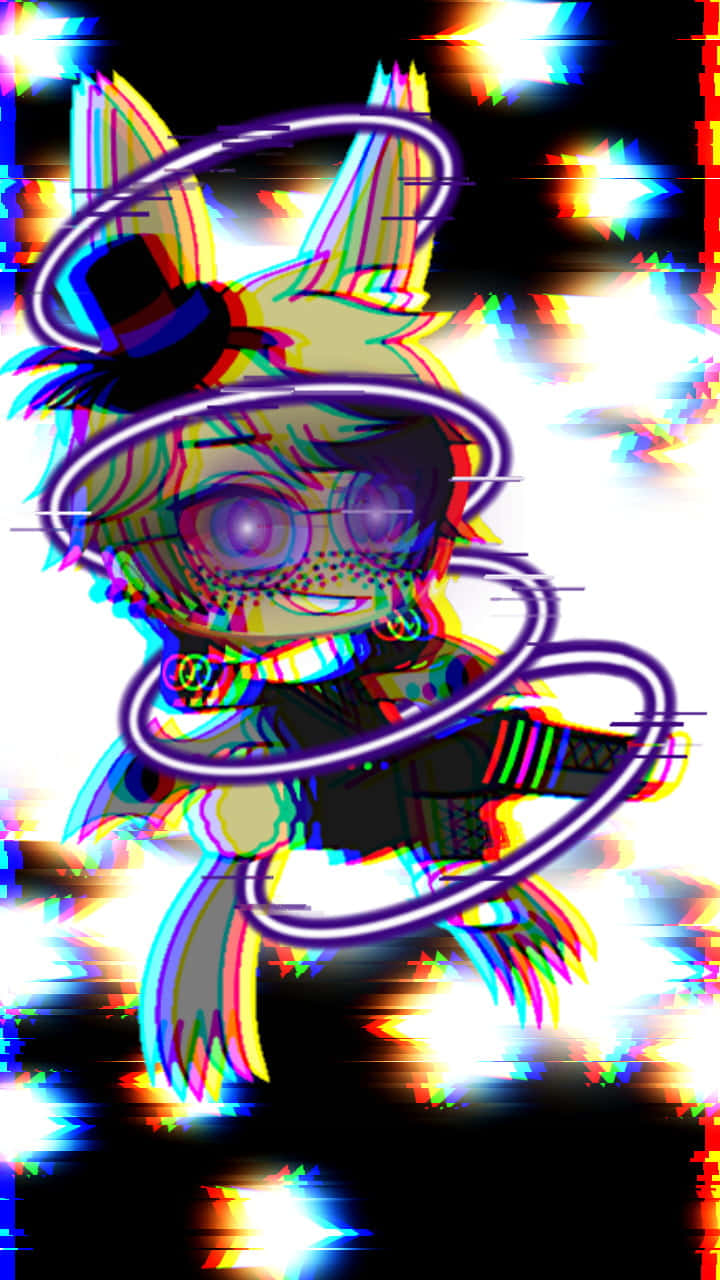 Glitchtrap, chibi, fox ears, HD Phone Wallpaper