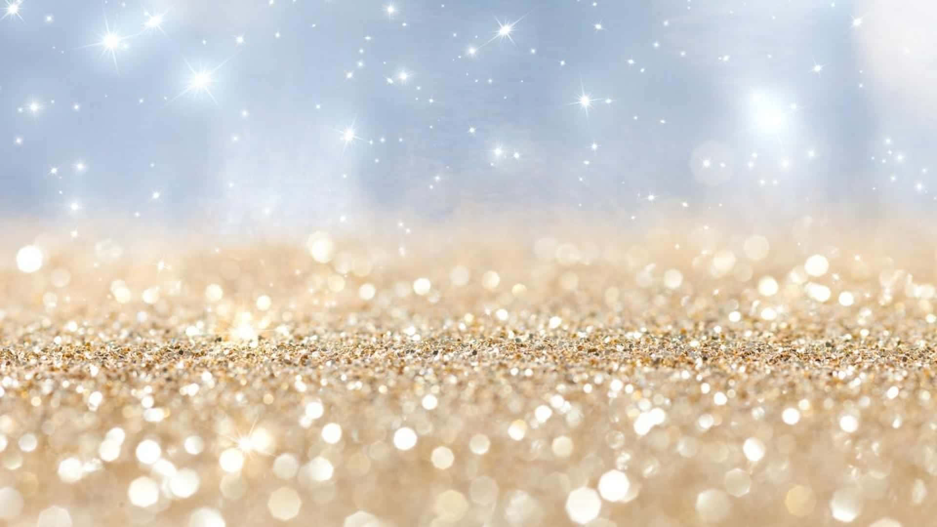 glitter aesthetic tumblr, golden glittery sand, soft blue sky, Full HD Desktop Wallpaper