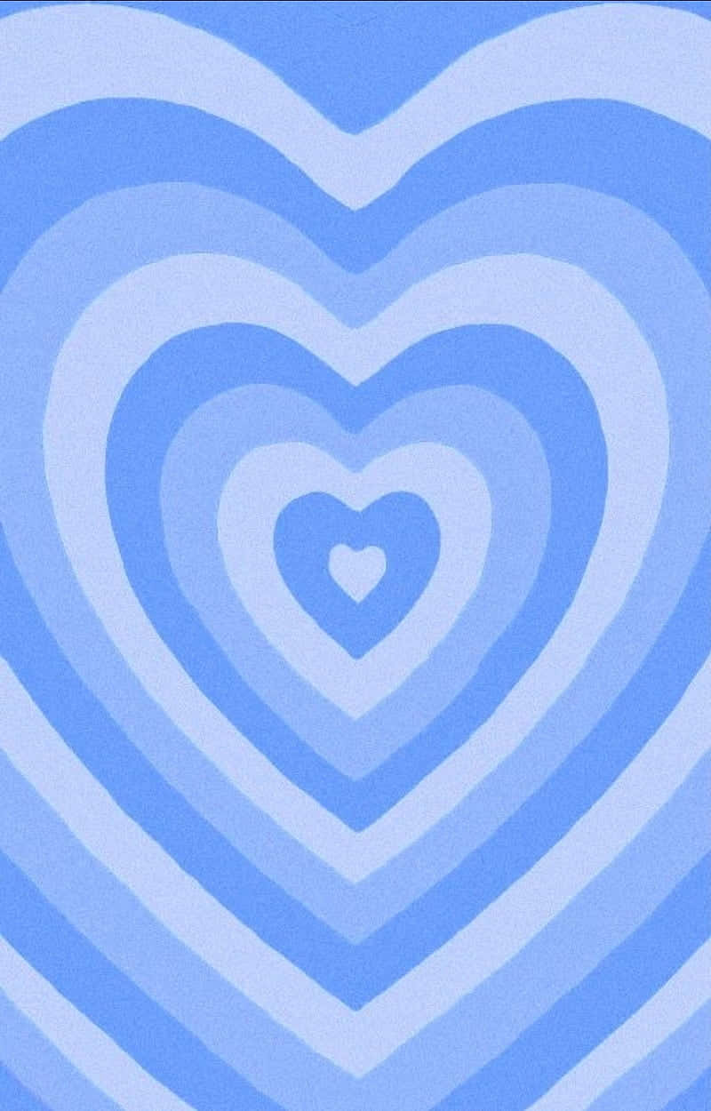 glitter aesthetic tumblr, concentric hearts, soft blue, SD Phone Wallpaper
