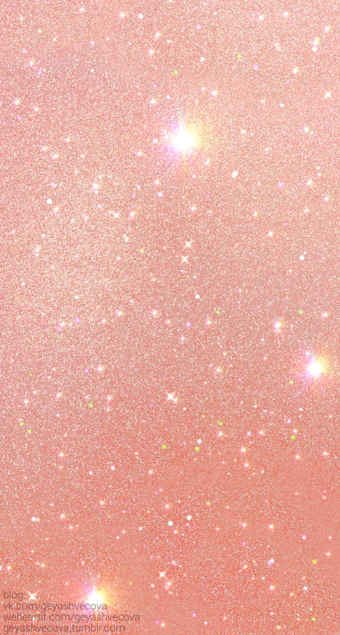 glitter aesthetic tumblr, soft pink glittery background, sparkling stars, HD Phone Wallpaper