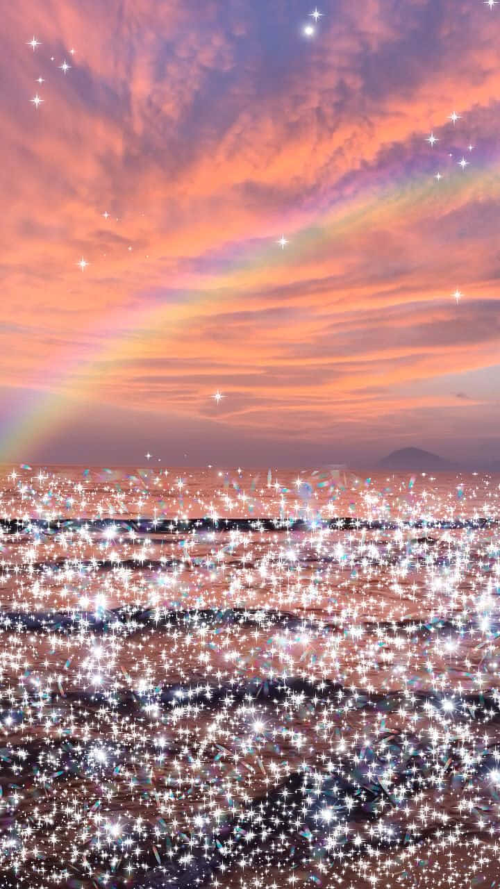 rainbow, ocean, sunset sky, HD Phone Wallpaper