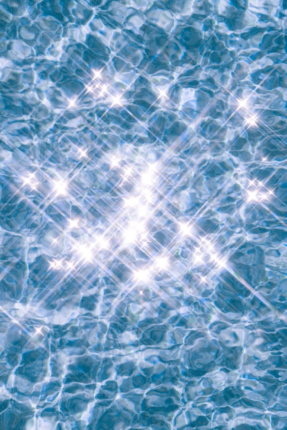 glitter aesthetic tumblr, sunlight, rippling blue water, HD Phone Wallpaper