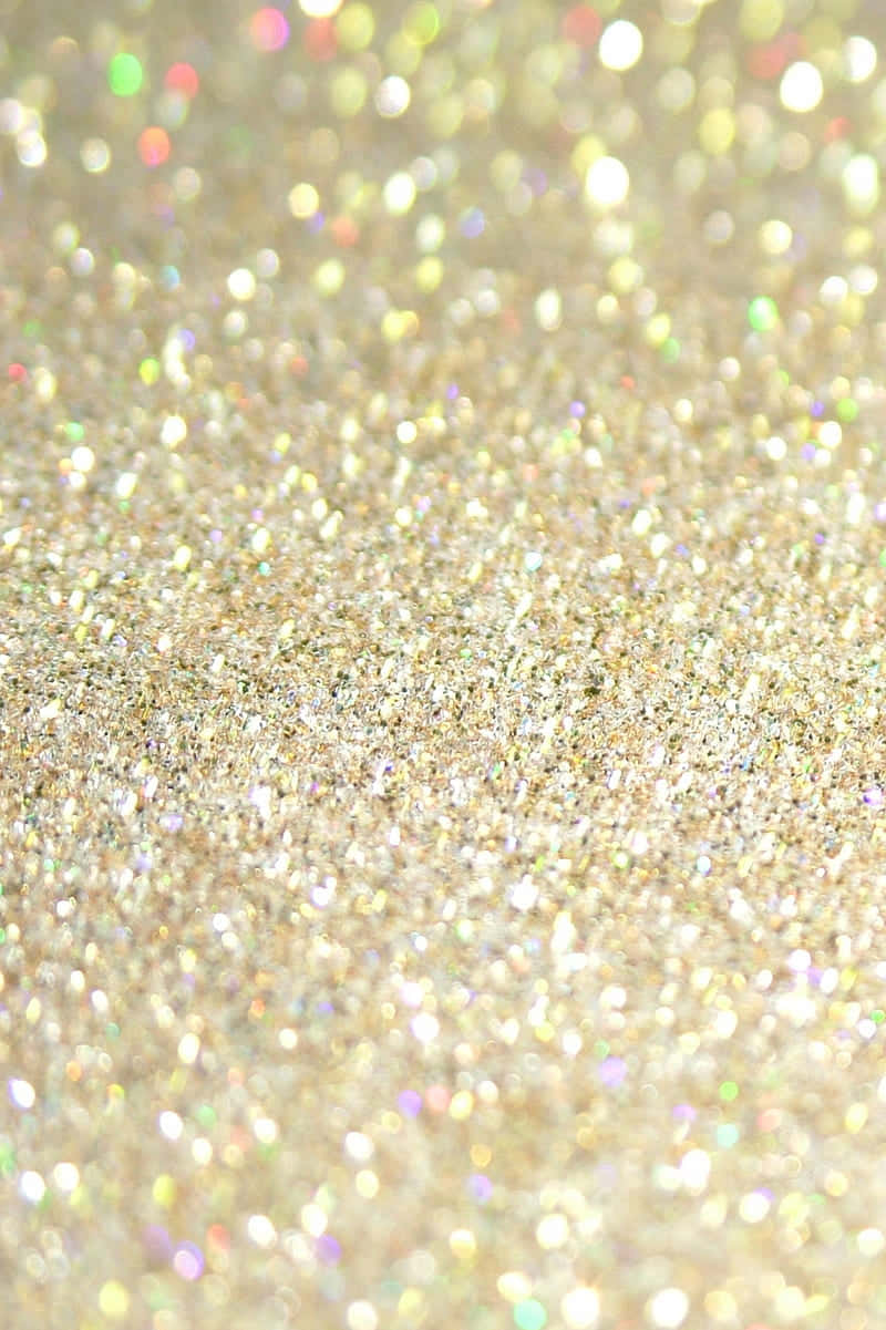 yellow glitter, shimmering gold glitter, soft bokeh highlights, SD Phone Wallpaper