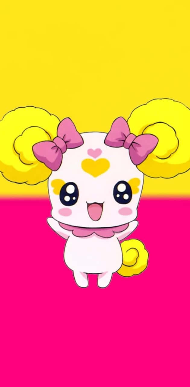 Glitter Force, yellow pigtails, pink bows, HD Phone Wallpaper