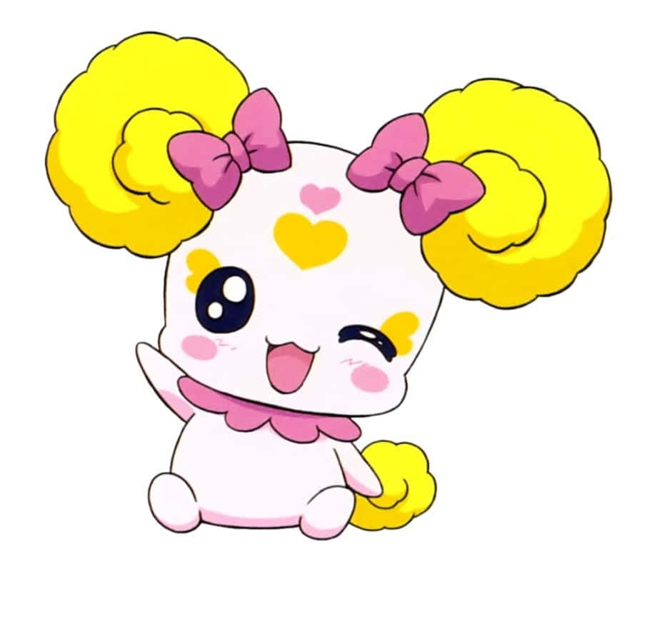 Glitter Force, Candy, yellow puffy hair buns, SD Desktop Wallpaper