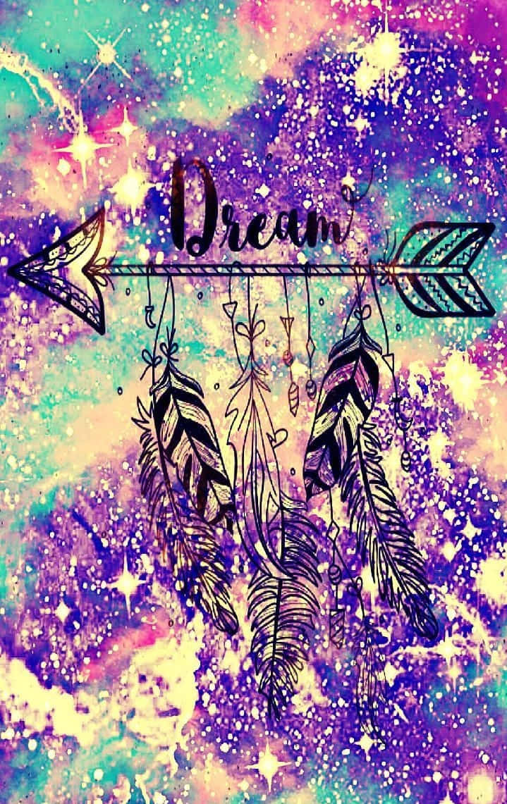 Glitter Galaxy, cosmic galaxy, sparkling stars, SD Phone Wallpaper