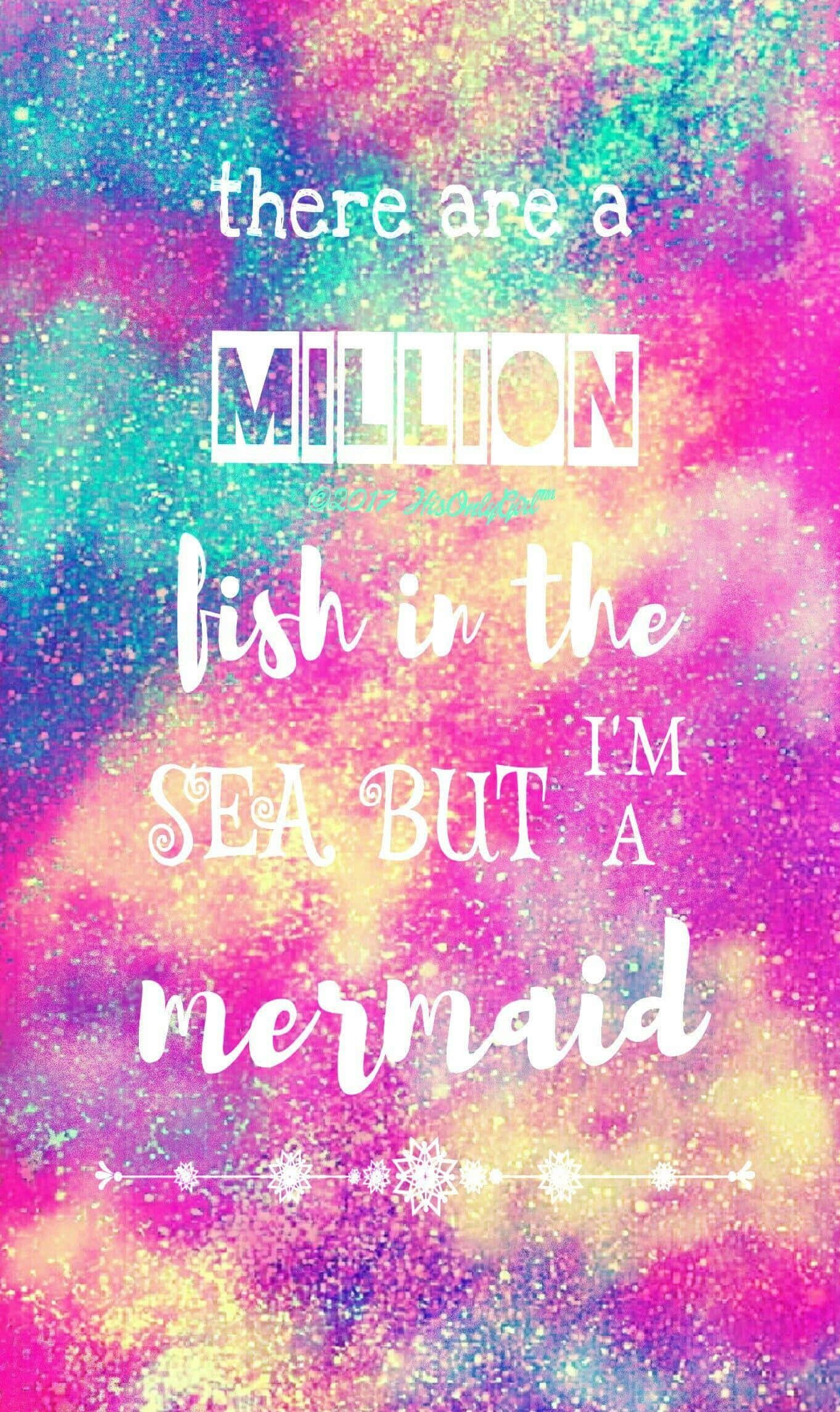 Glitter Galaxy, vibrant glittery background, white text, Full HD Phone Wallpaper