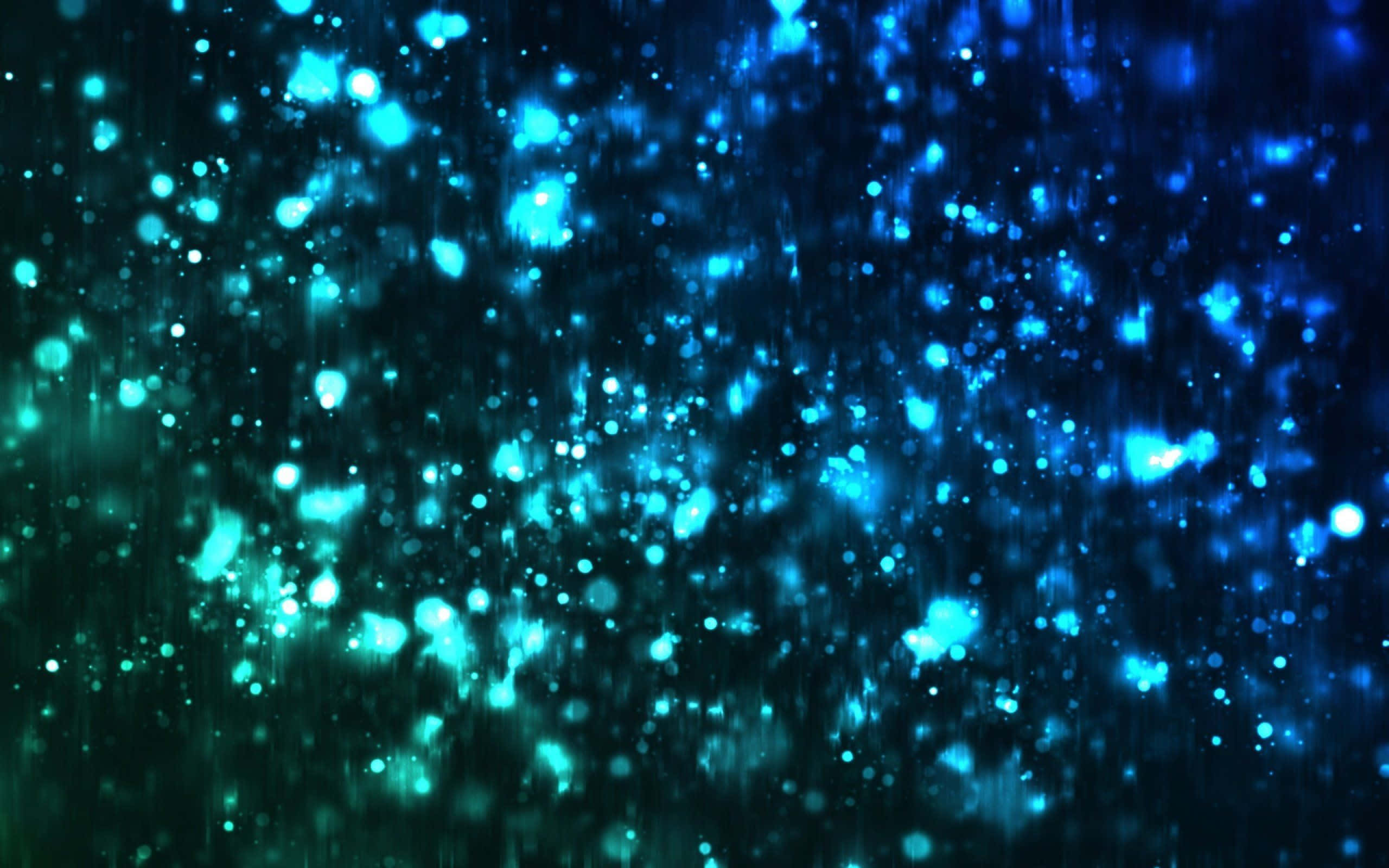 Glitter Galaxy, glowing blue, teal particles, 2K Desktop Wallpaper