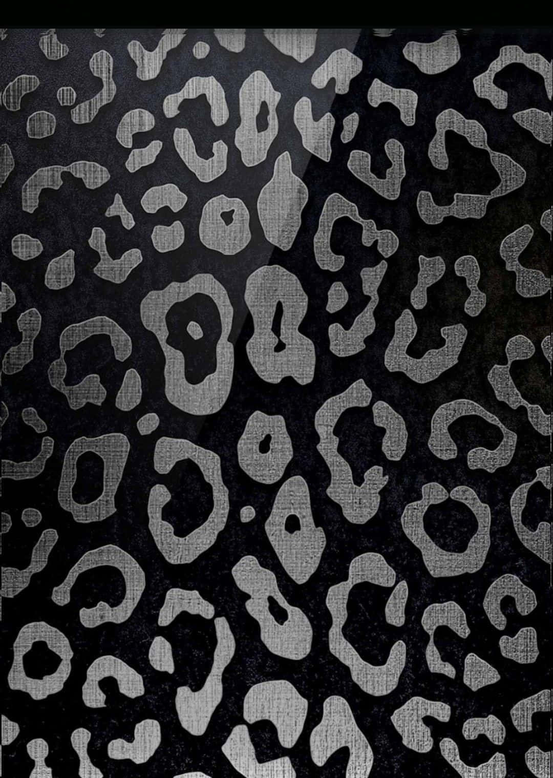 glitter leopard, black and silver leopard print, sequin fur, HD Phone Wallpaper