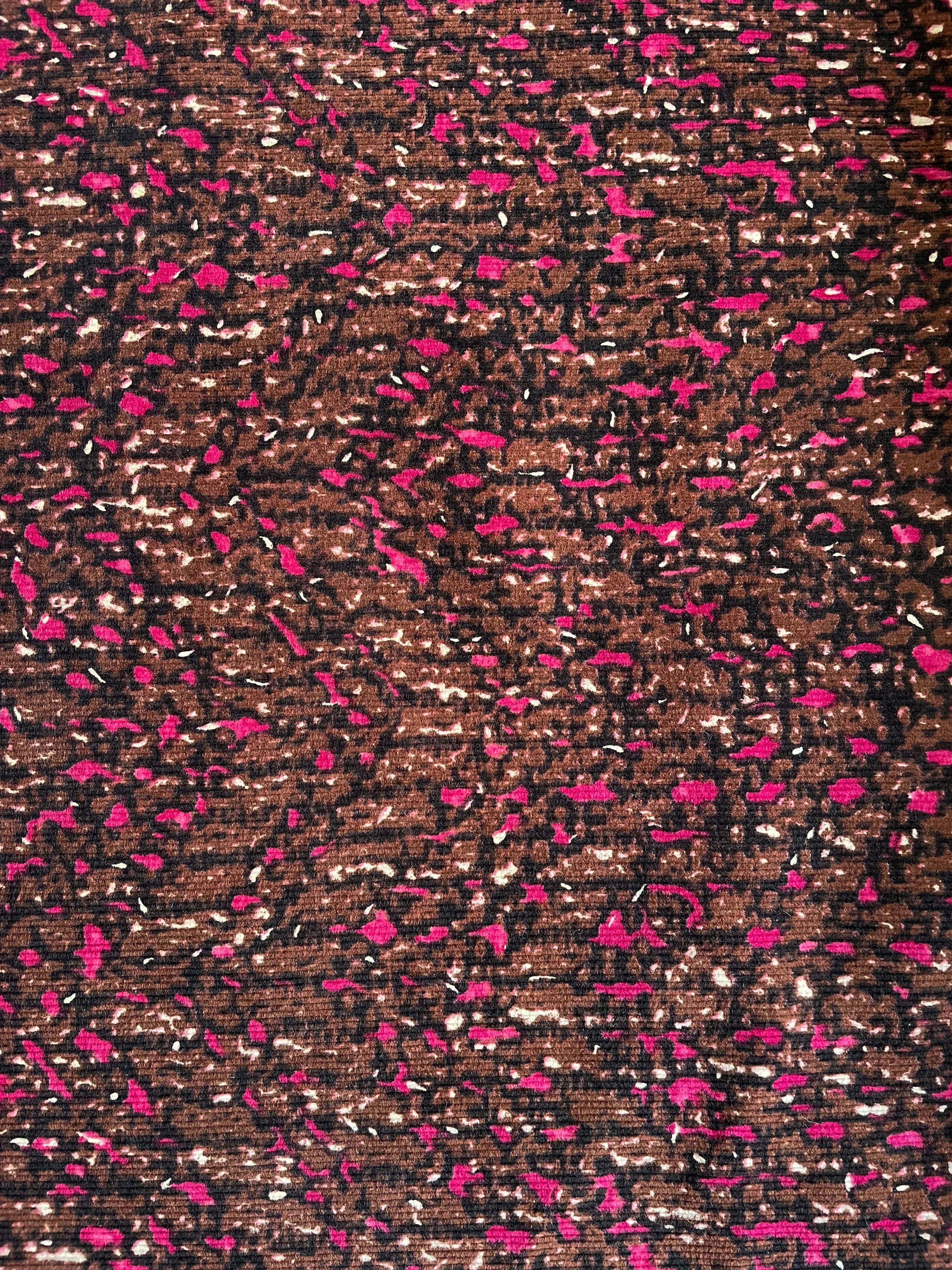 Glitter Leopard, pink speckles, brown and black woven background, 4K Phone Wallpaper