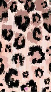 glitter leopard, leopard print, black, SD Phone Wallpaper