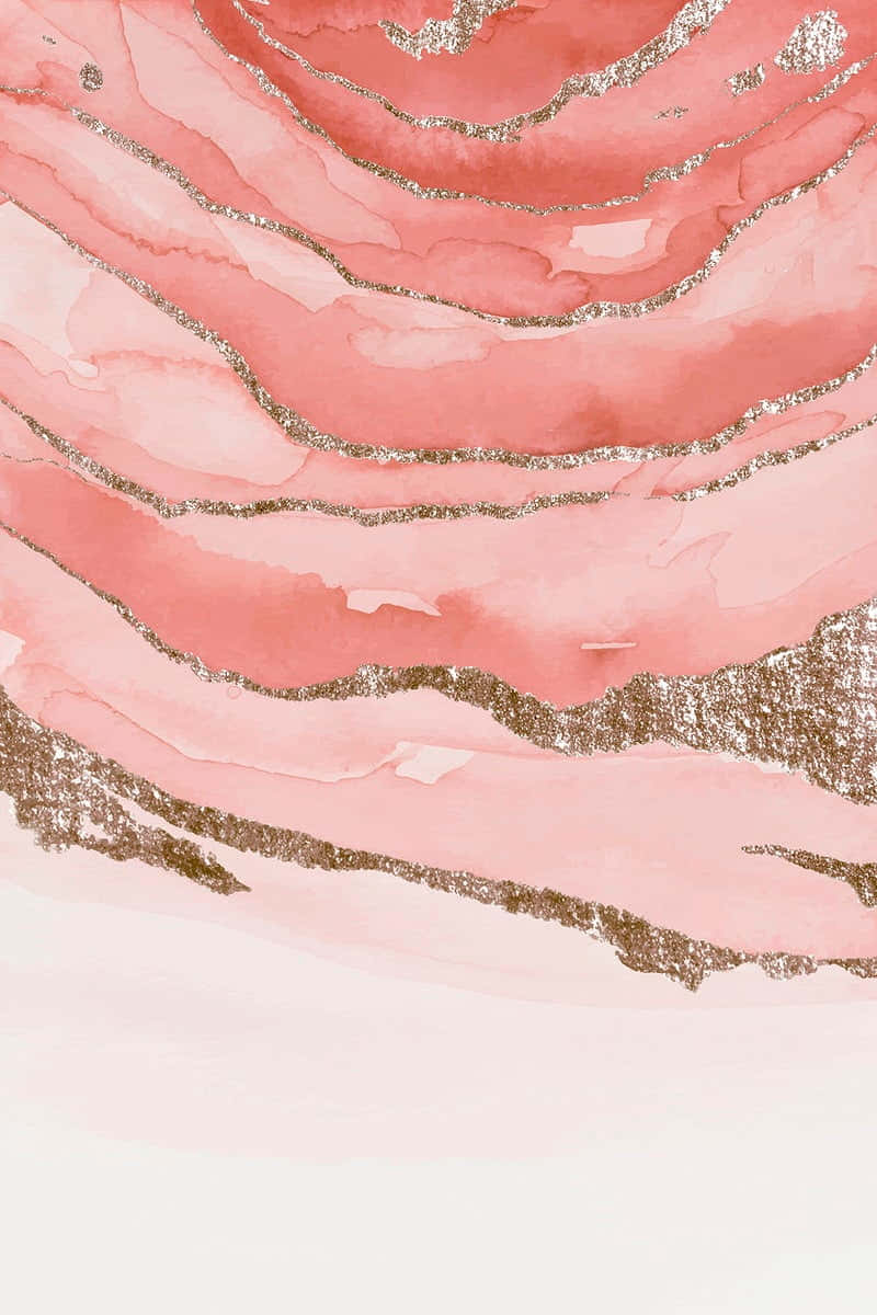 glitter marble, soft pink watercolor waves, shimmering silver glitter, SD Phone Wallpaper