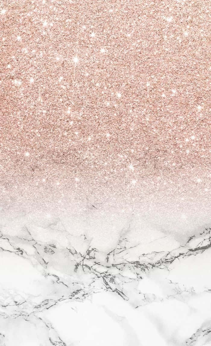 glitter marble, rose gold glitter stars, white marble base, SD Phone Wallpaper