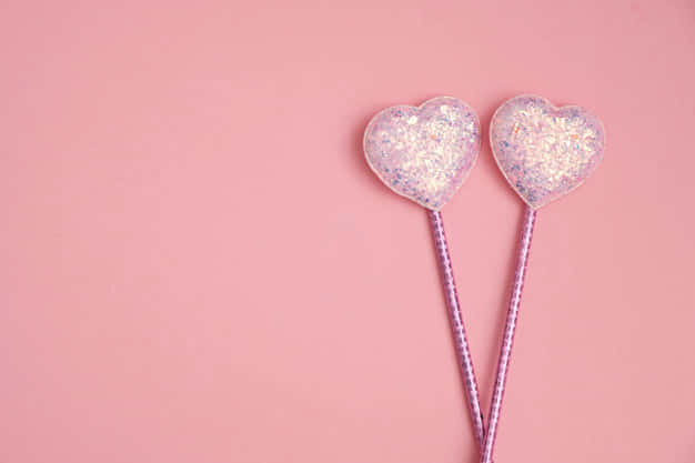 glitter pink hearts, pink, glittery, SD Desktop Wallpaper