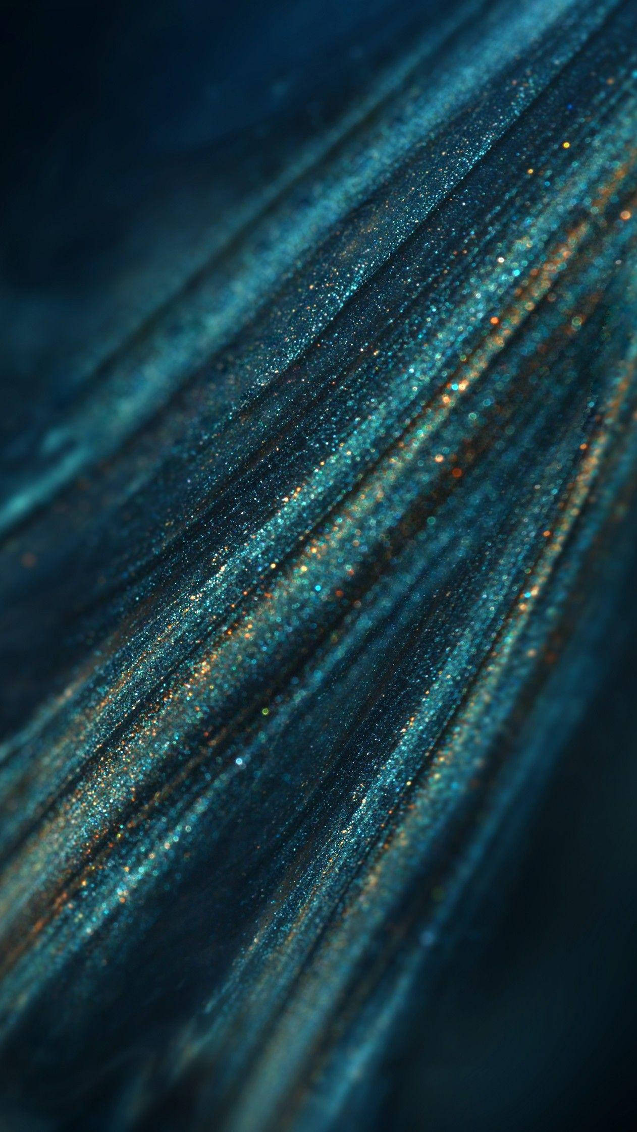 shiny lacquer aesthetic, teal glitter, golden glitter strands, Full HD Phone Wallpaper