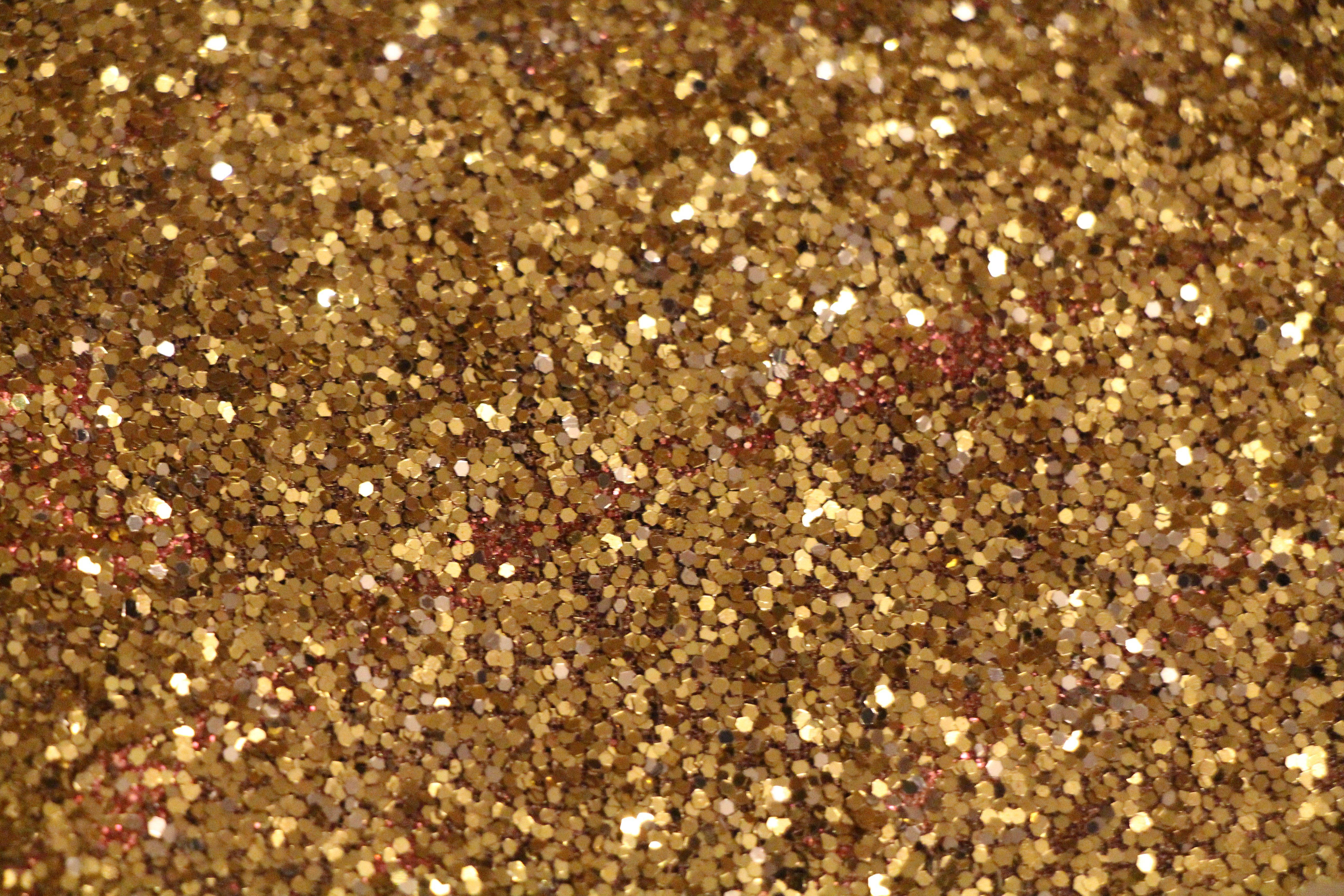 Sparkly Gold Bits, gold glitter, red flecks, 5K Desktop Wallpaper