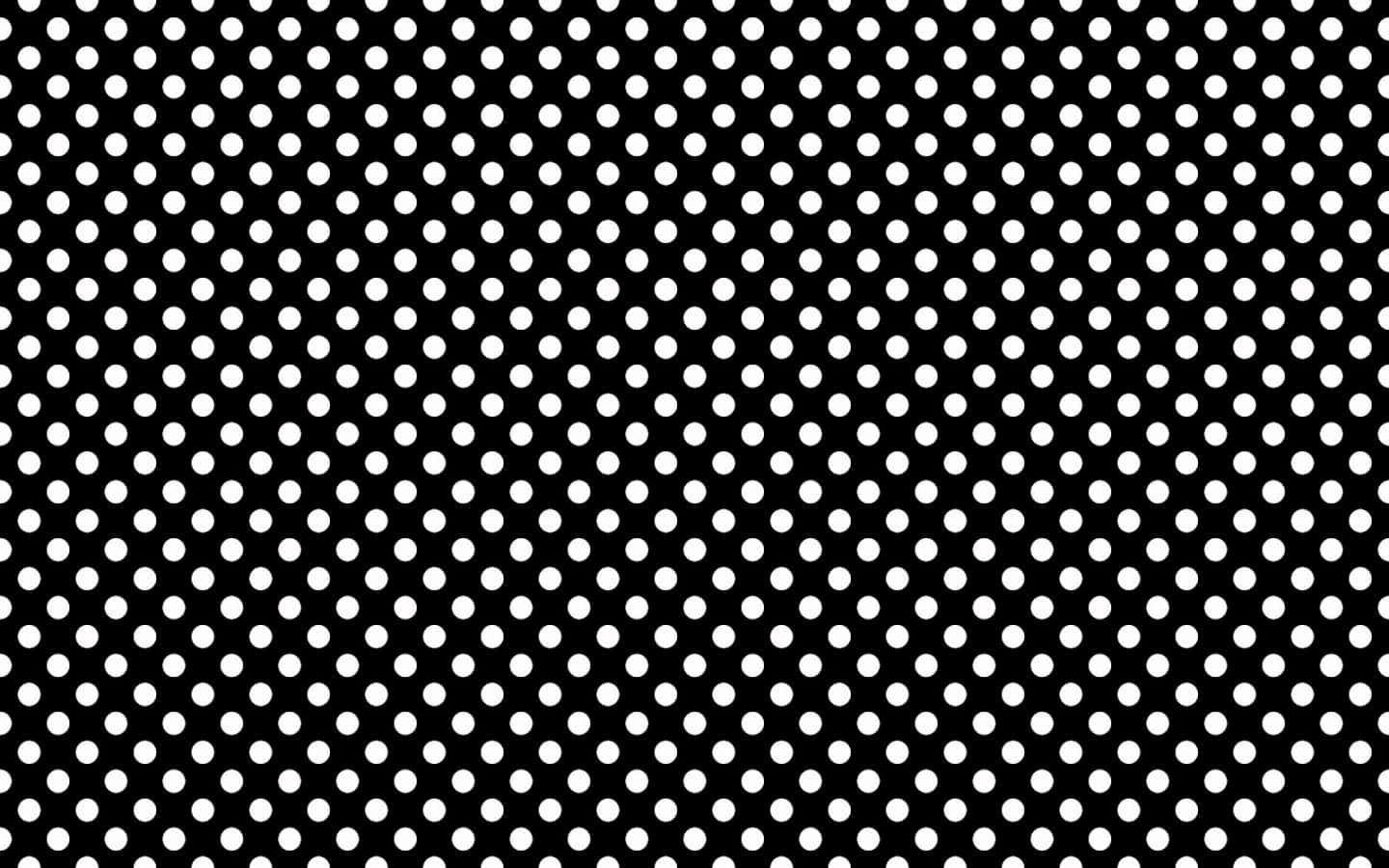 black polka dot, black and white polka dot pattern, evenly spaced circles, HD Desktop Wallpaper