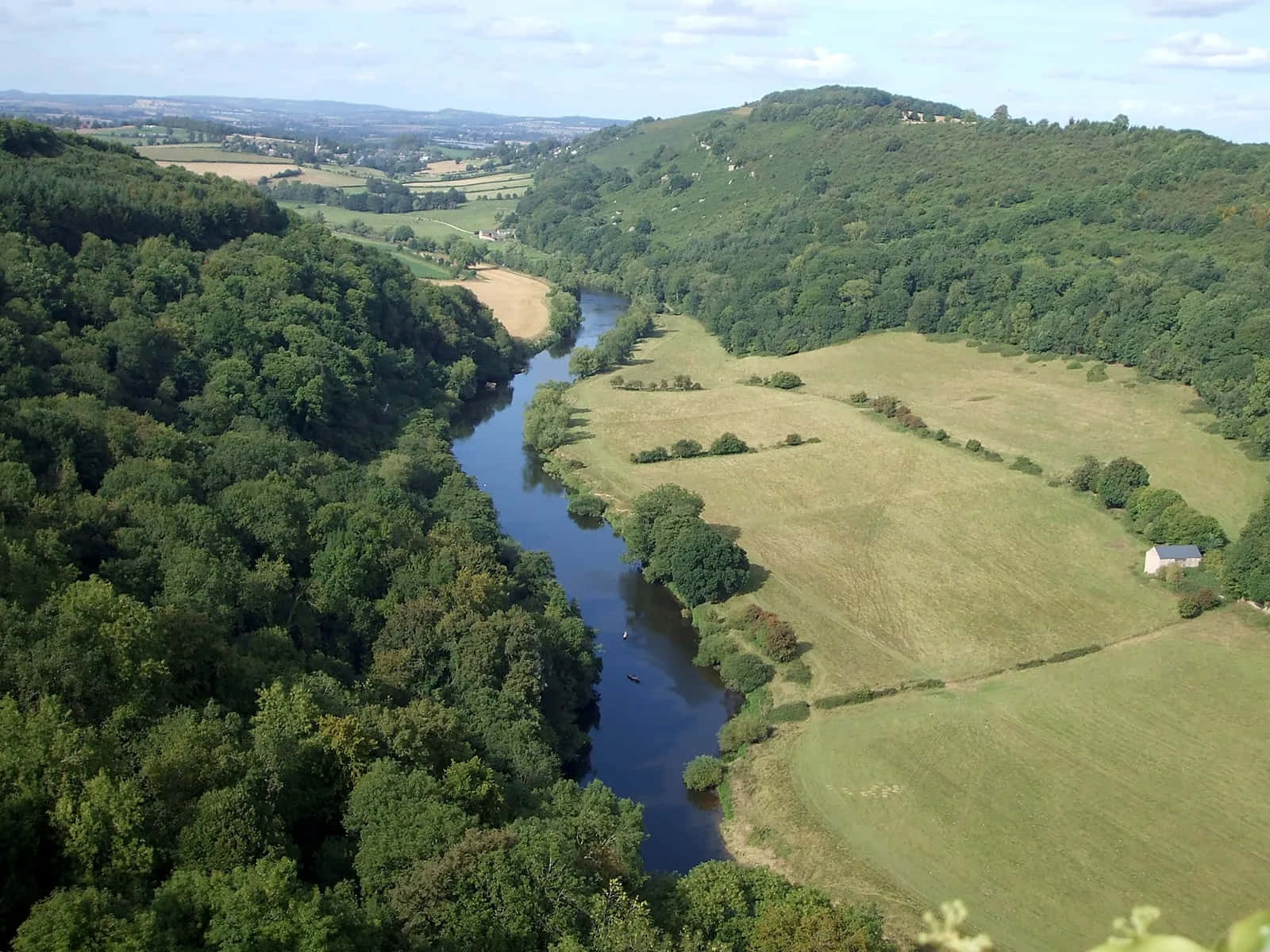 Gloucester, United Kingdom, winding river, HD Desktop Wallpaper